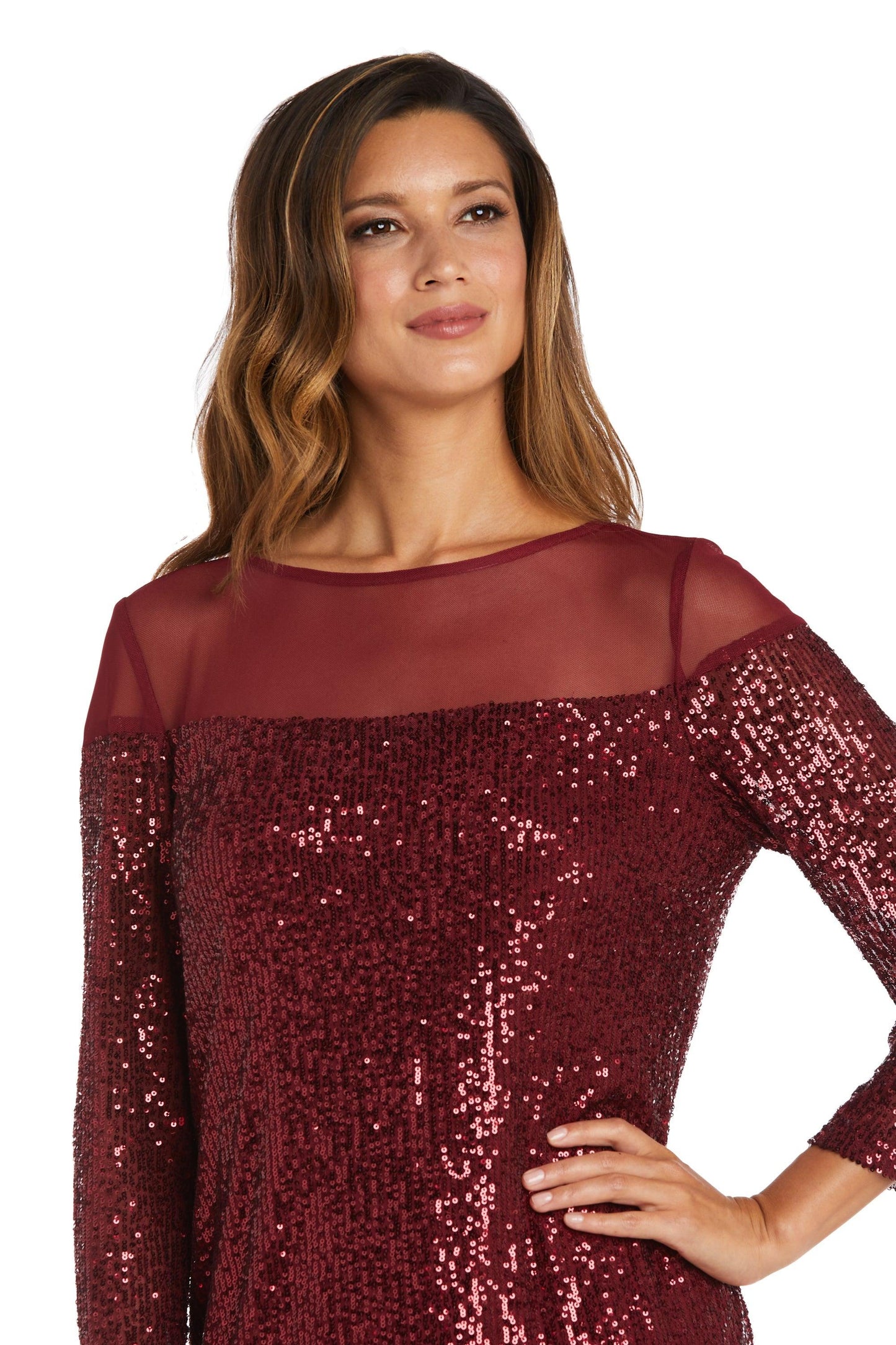 R&M Richards Short Petite Cocktail Dress 2428P - The Dress Outlet