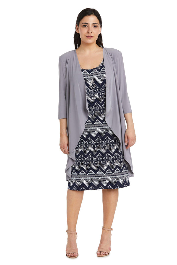 Short Petite Print Dress Jacket R&M Richards 7697P