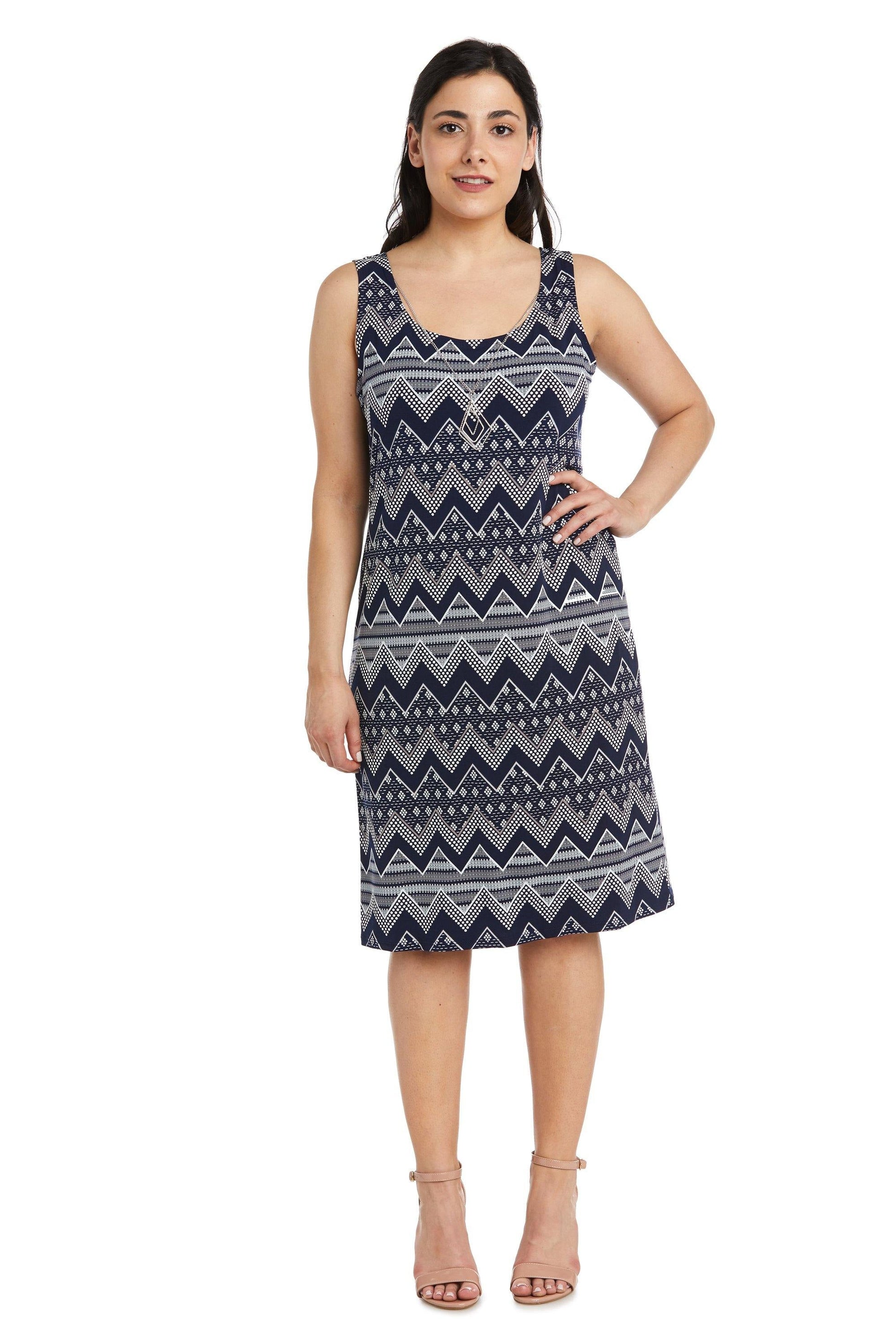 R&M Richards 7697P Short Petite Print Jacket Dress