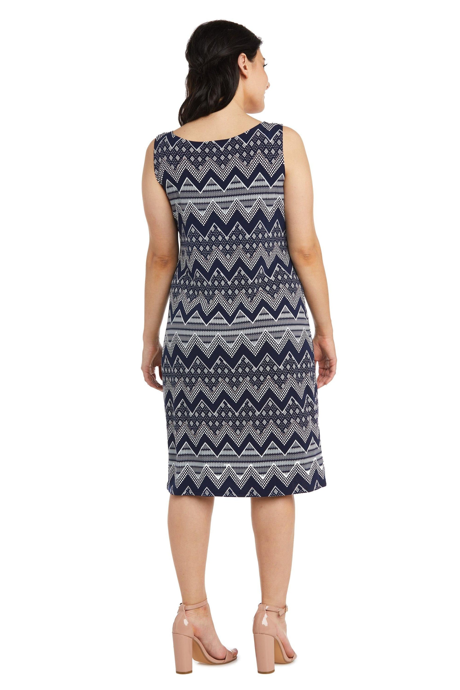 R&M Richards 7697P Short Petite Print Jacket Dress