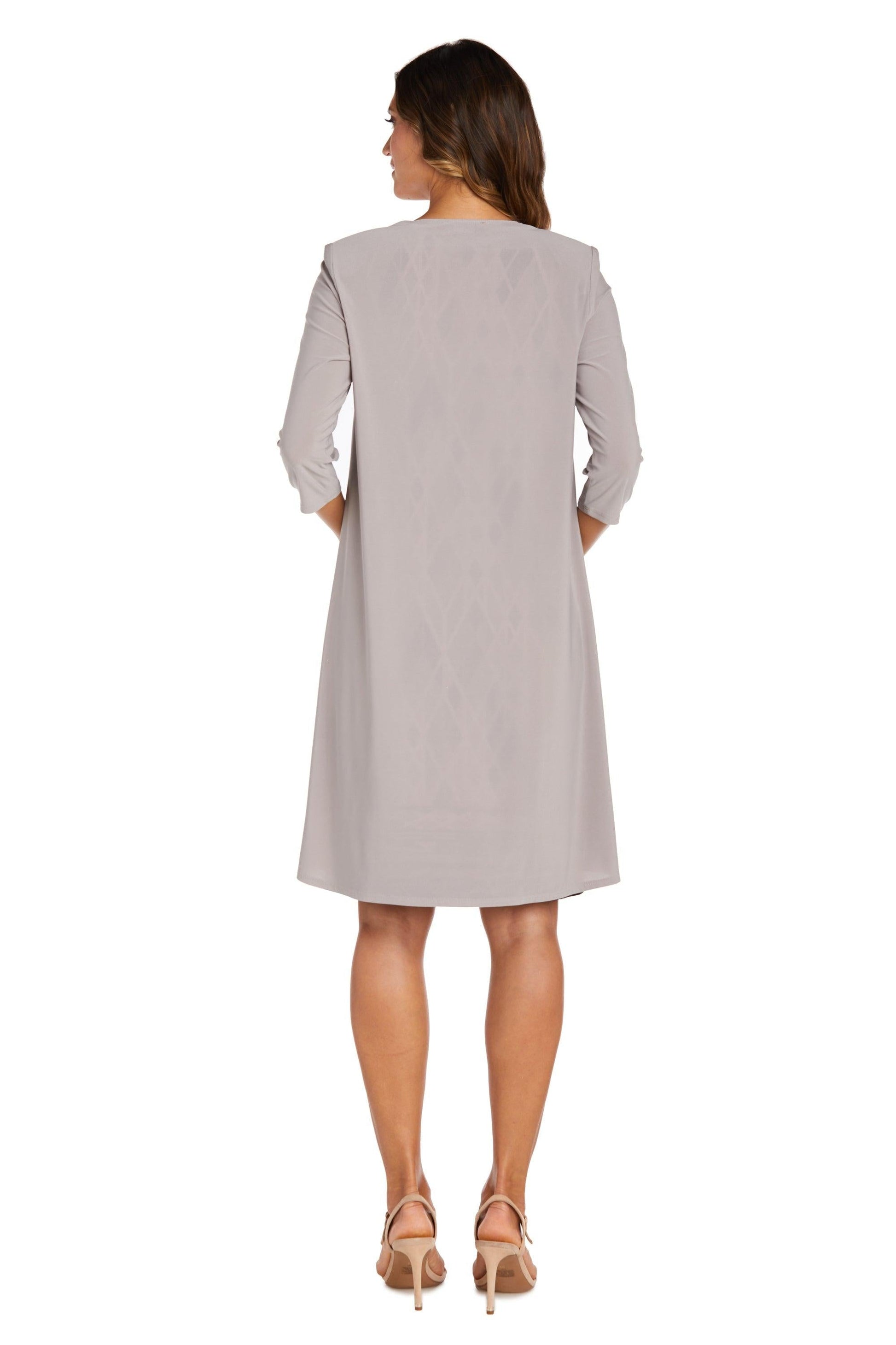 R&M Richards 7987P Short Petite Print Jacket Dress