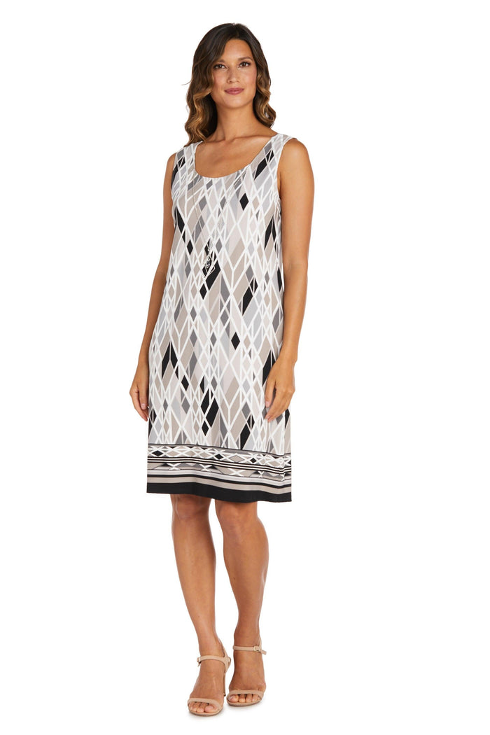 R&M Richards Short Petite Print Jacket Dress 7987P - The Dress Outlet