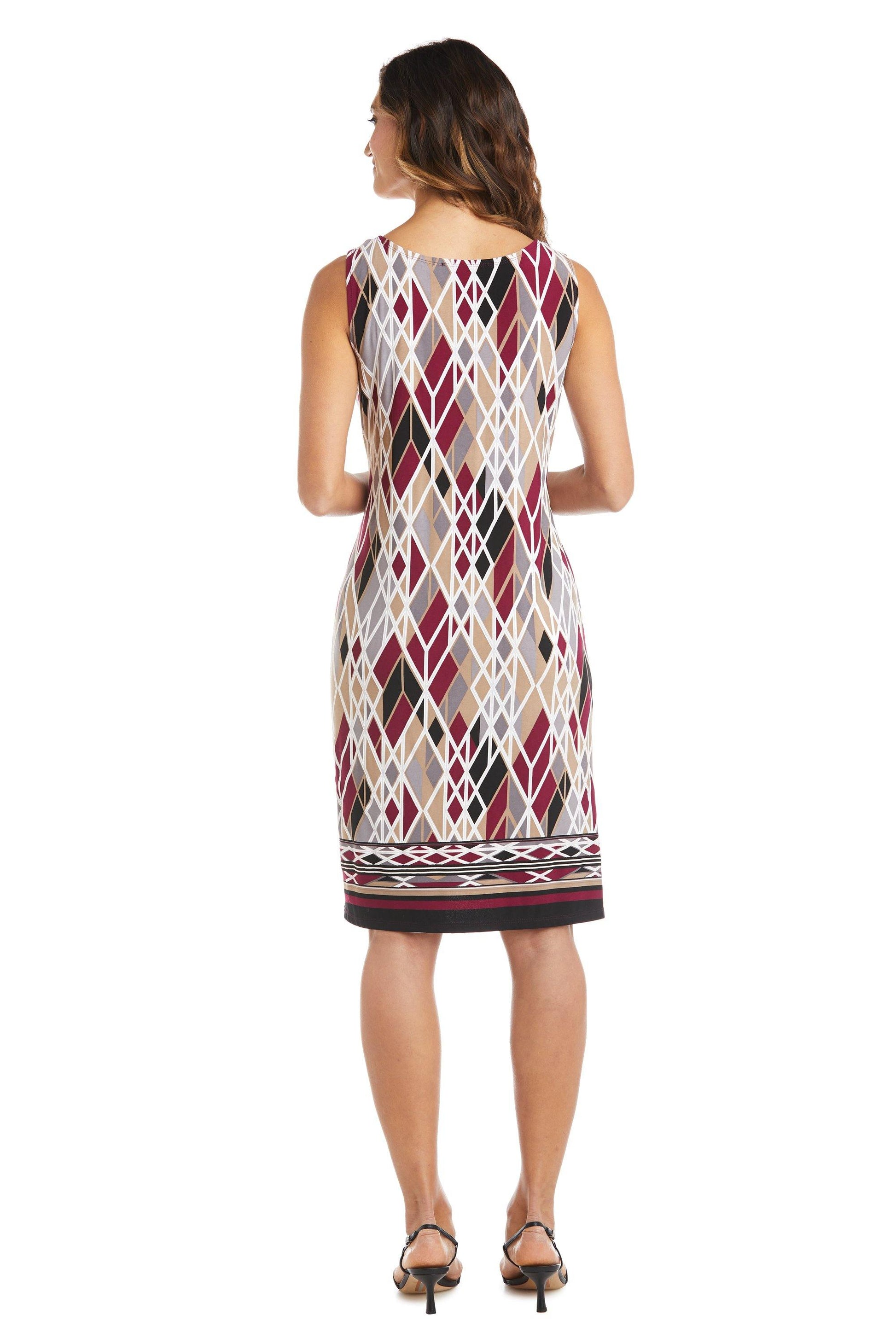 R&M Richards 7987P Short Petite Print Jacket Dress