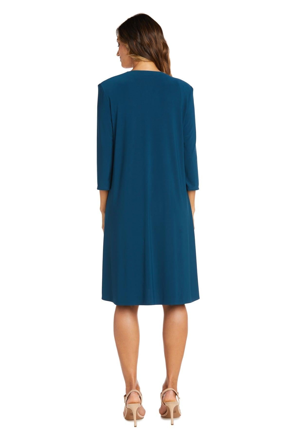 R&M Richards 7987P Short Petite Print Jacket Dress