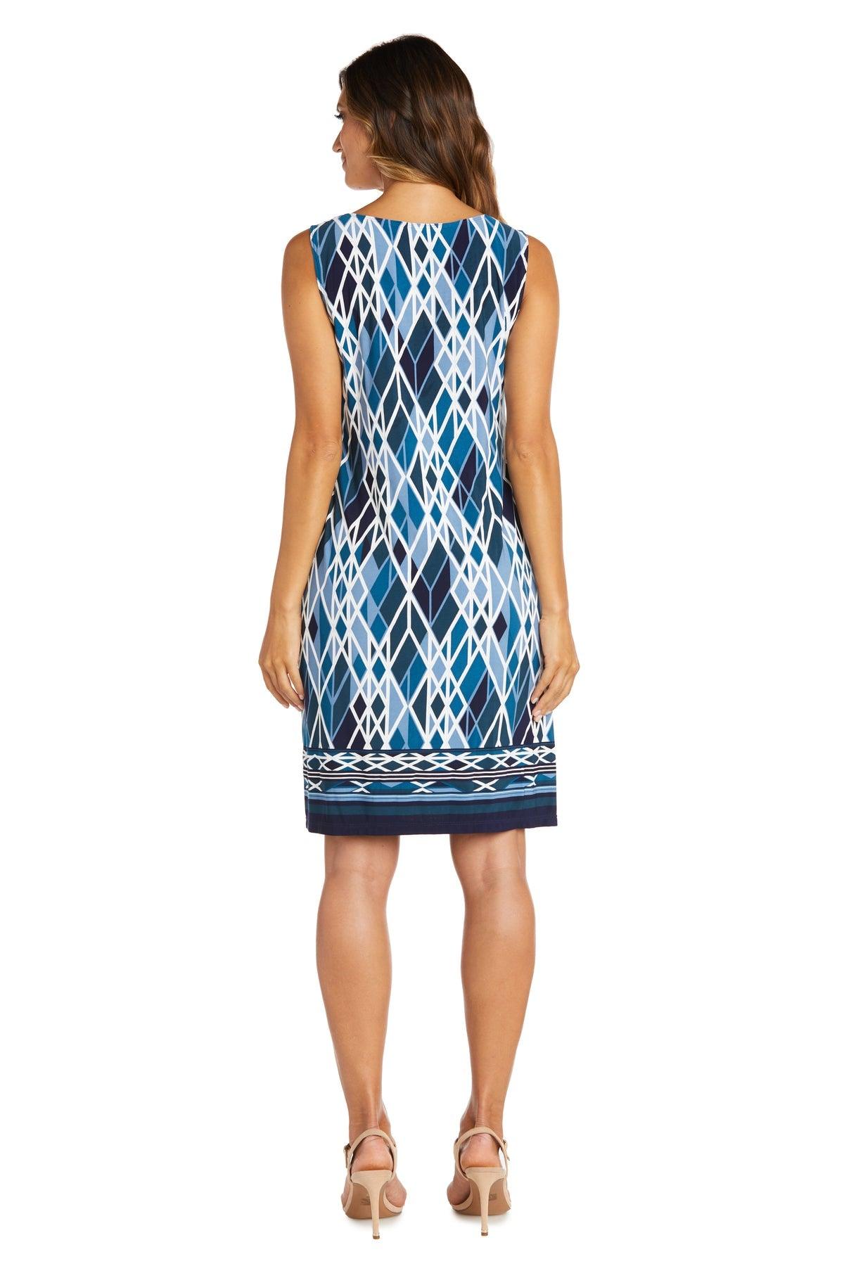 R&M Richards 7987P Short Petite Print Jacket Dress