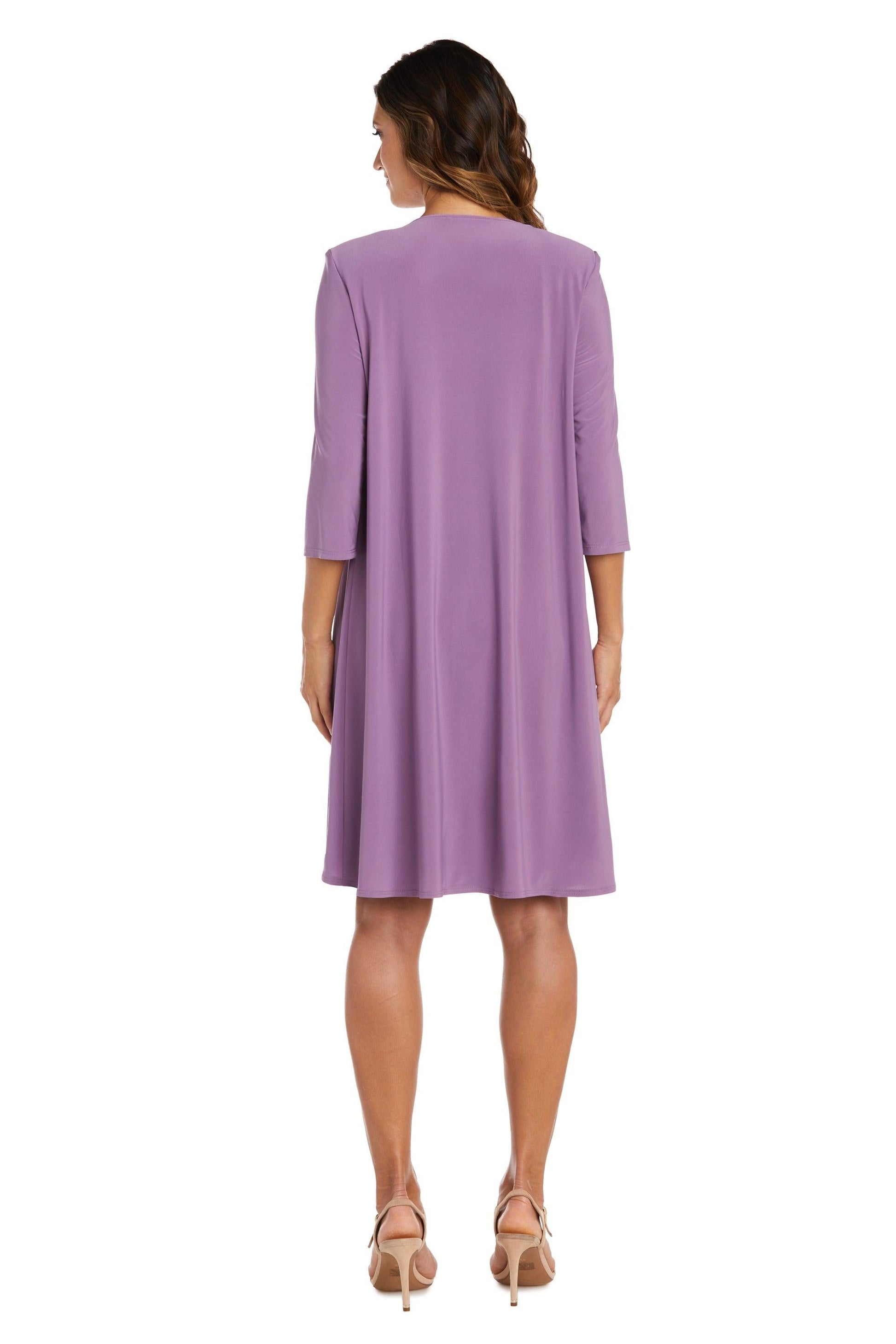 R&M Richards 9257P Short Petite Print Jacket Dress