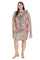 R&M Richards Short Plus Size Capelet Dress 7670W - The Dress Outlet