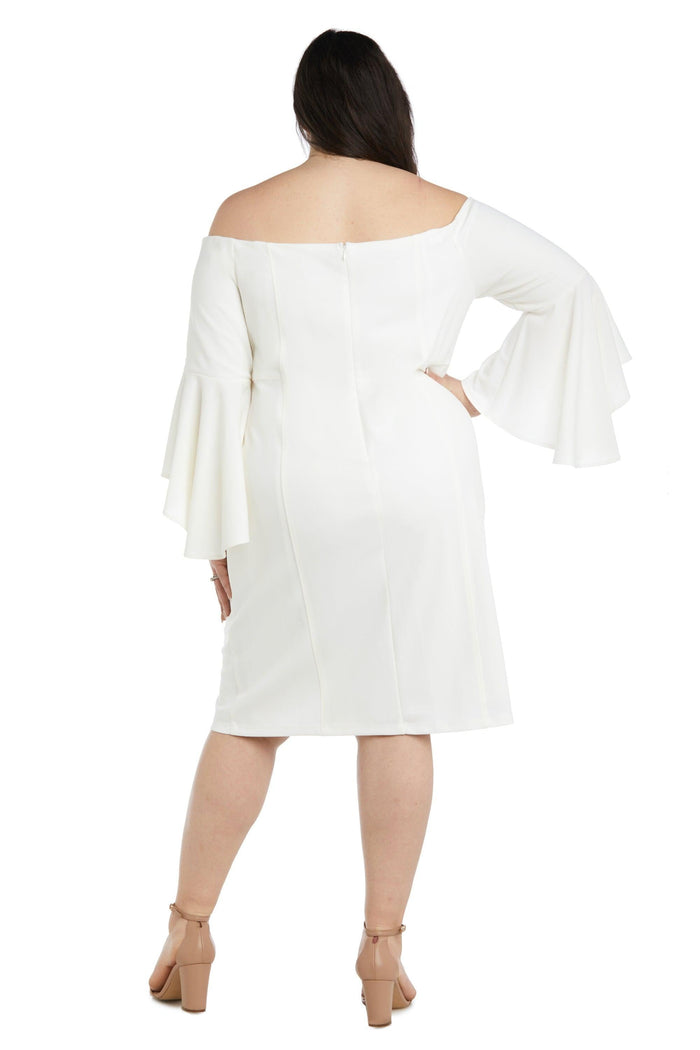 R&M Richards Short Plus Size Cocktail Dress 2262W - The Dress Outlet