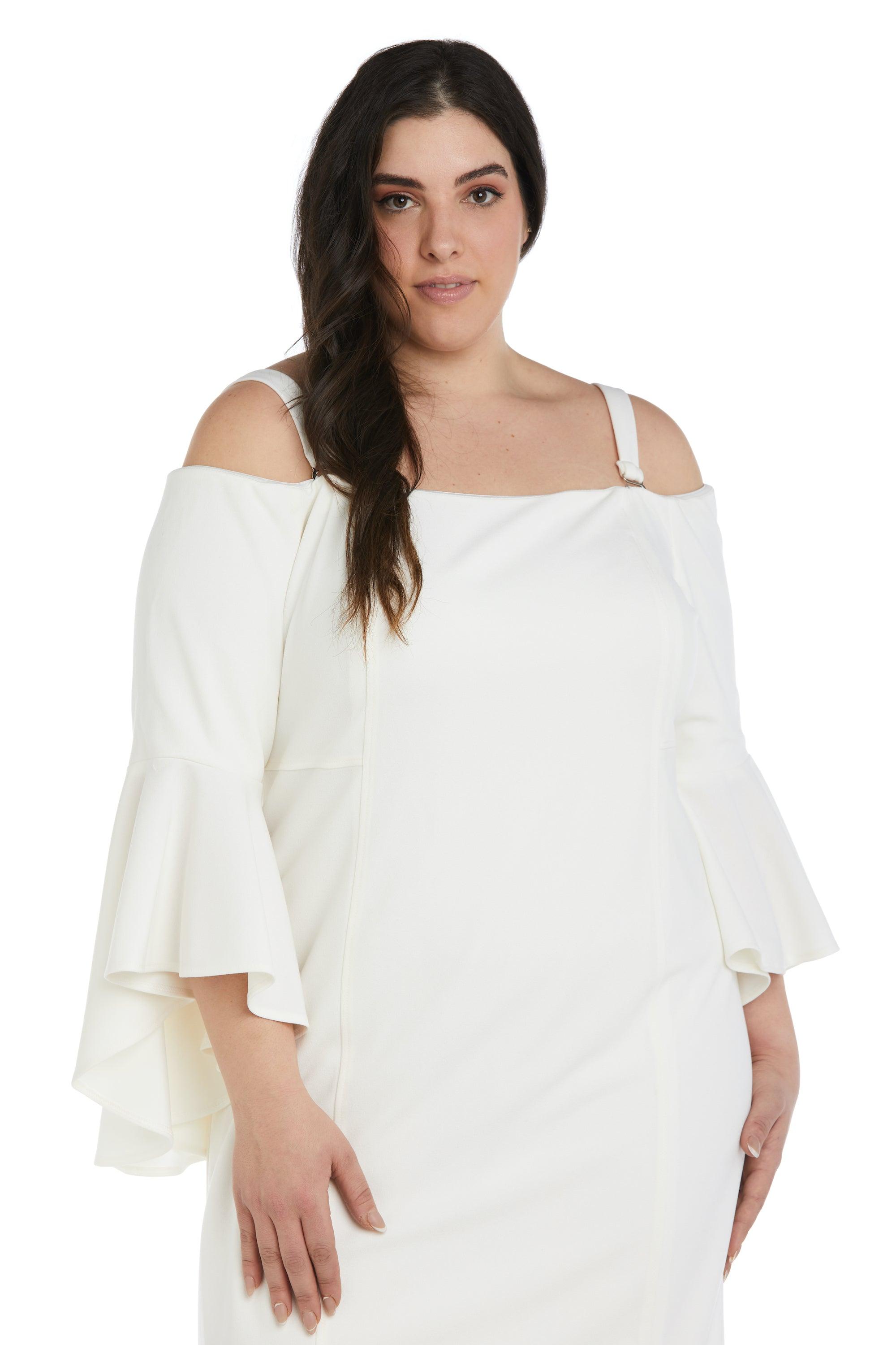 R&M Richards Short Plus Size Cocktail Dress 2262W - The Dress Outlet