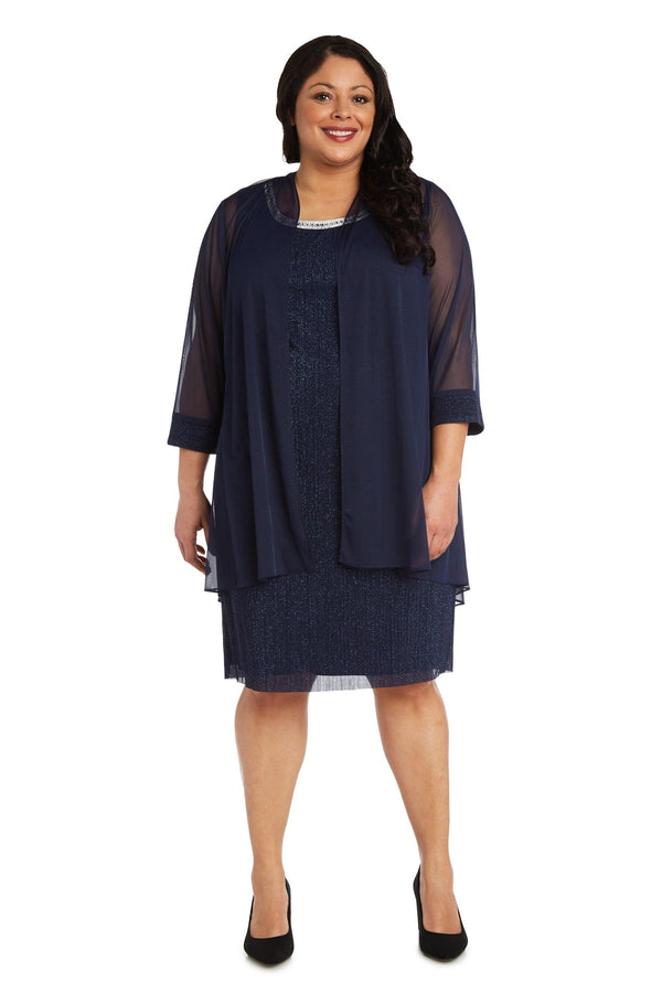 Plus Size Short Dress Short Length R&M Richards 2583W