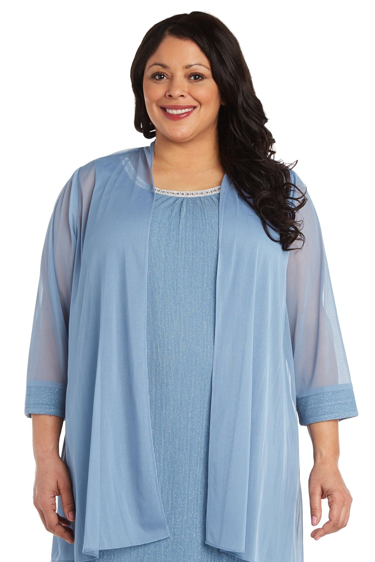 R&M Richards Short Plus Size Dress 2583W - The Dress Outlet