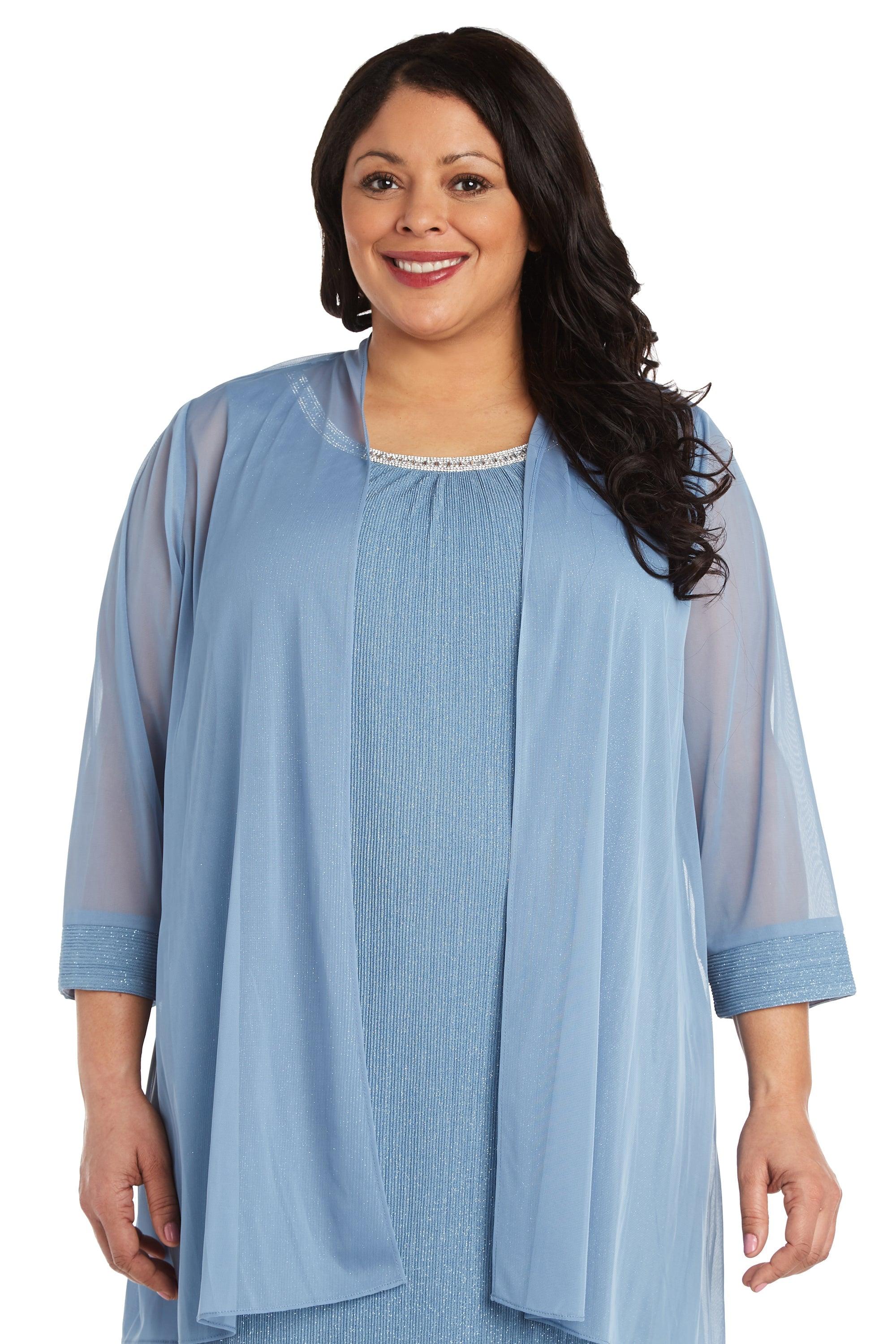 R&M Richards Short Plus Size Dress 2583W - The Dress Outlet