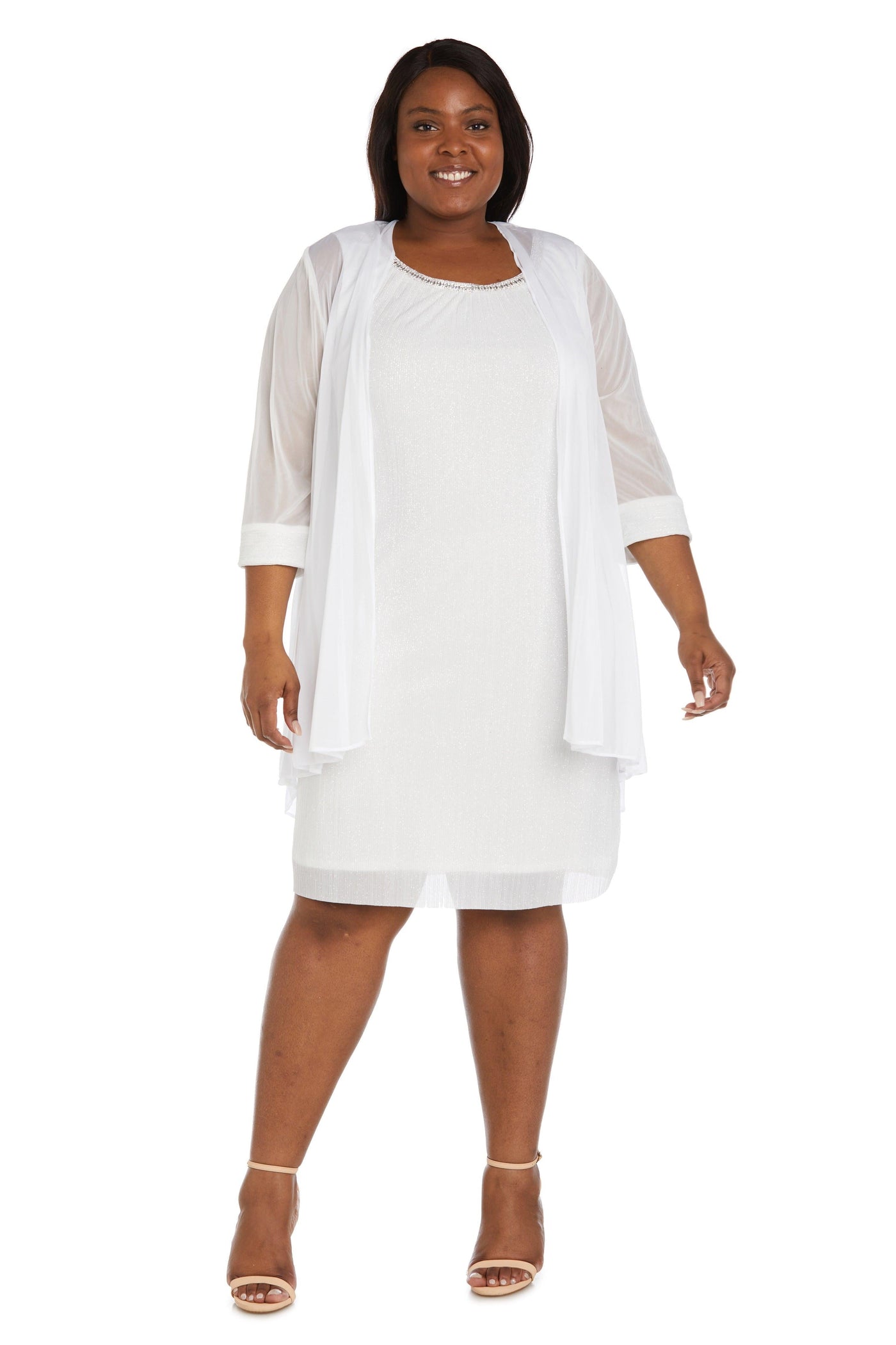 R&M Richards Short Plus Size Dress 2583W - The Dress Outlet