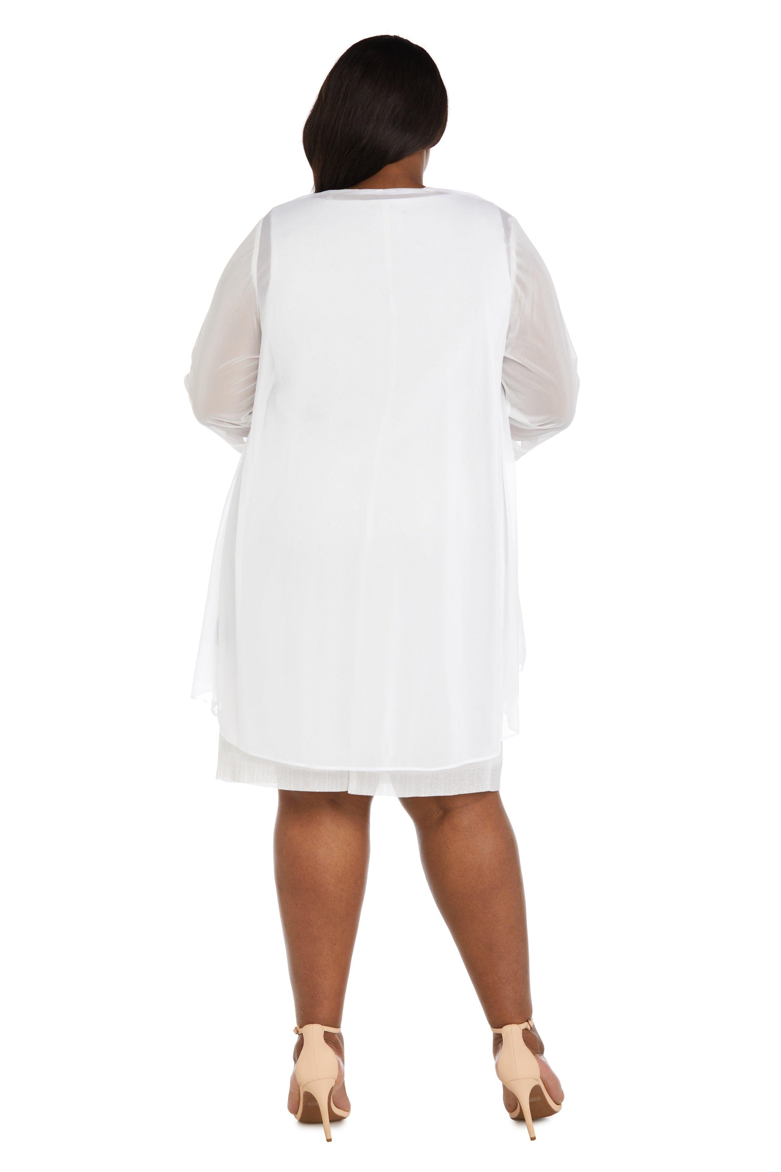 R&M Richards Short Plus Size Dress 2583W - The Dress Outlet