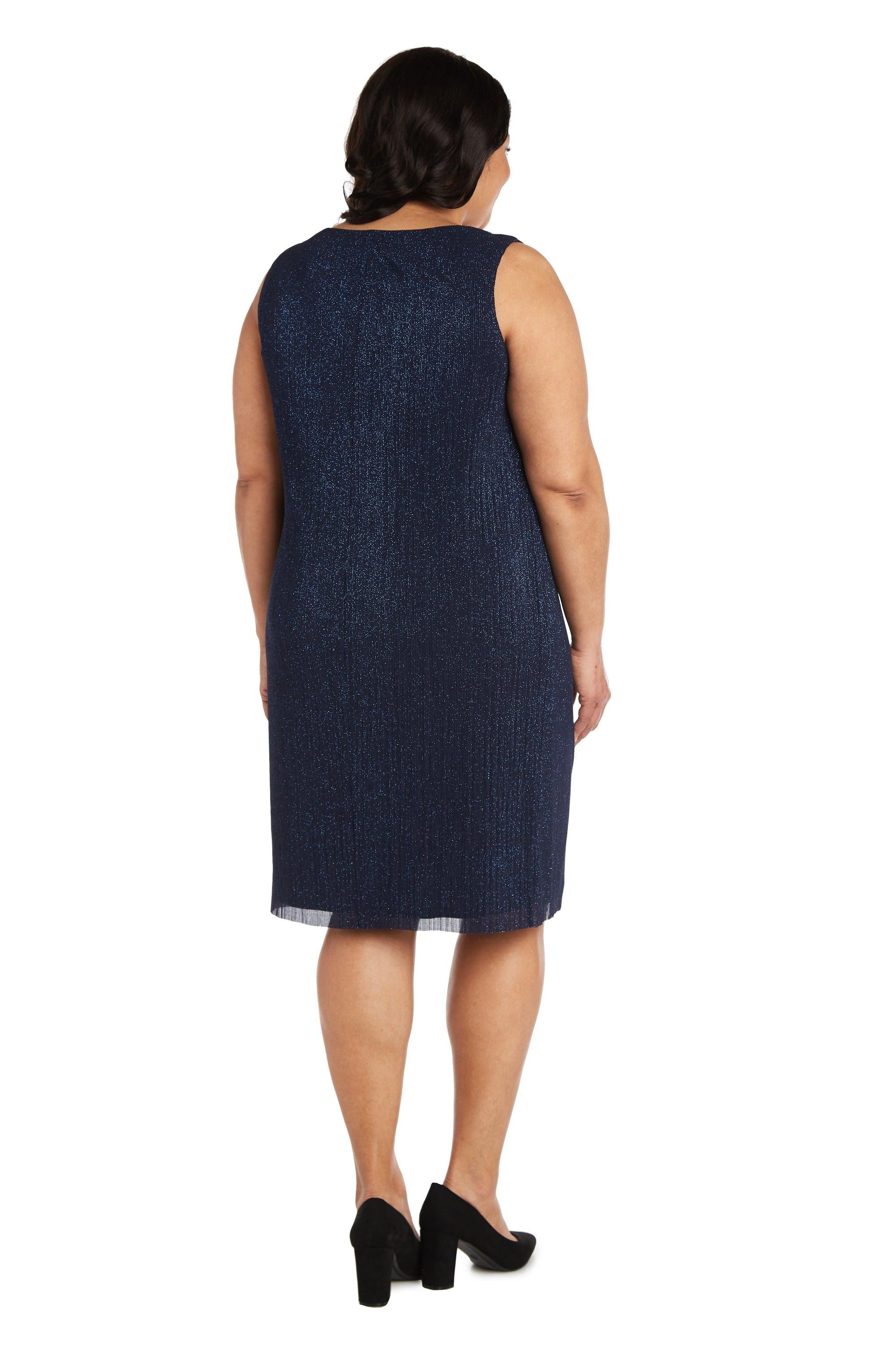 R&M Richards Short Plus Size Dress 2583W - The Dress Outlet