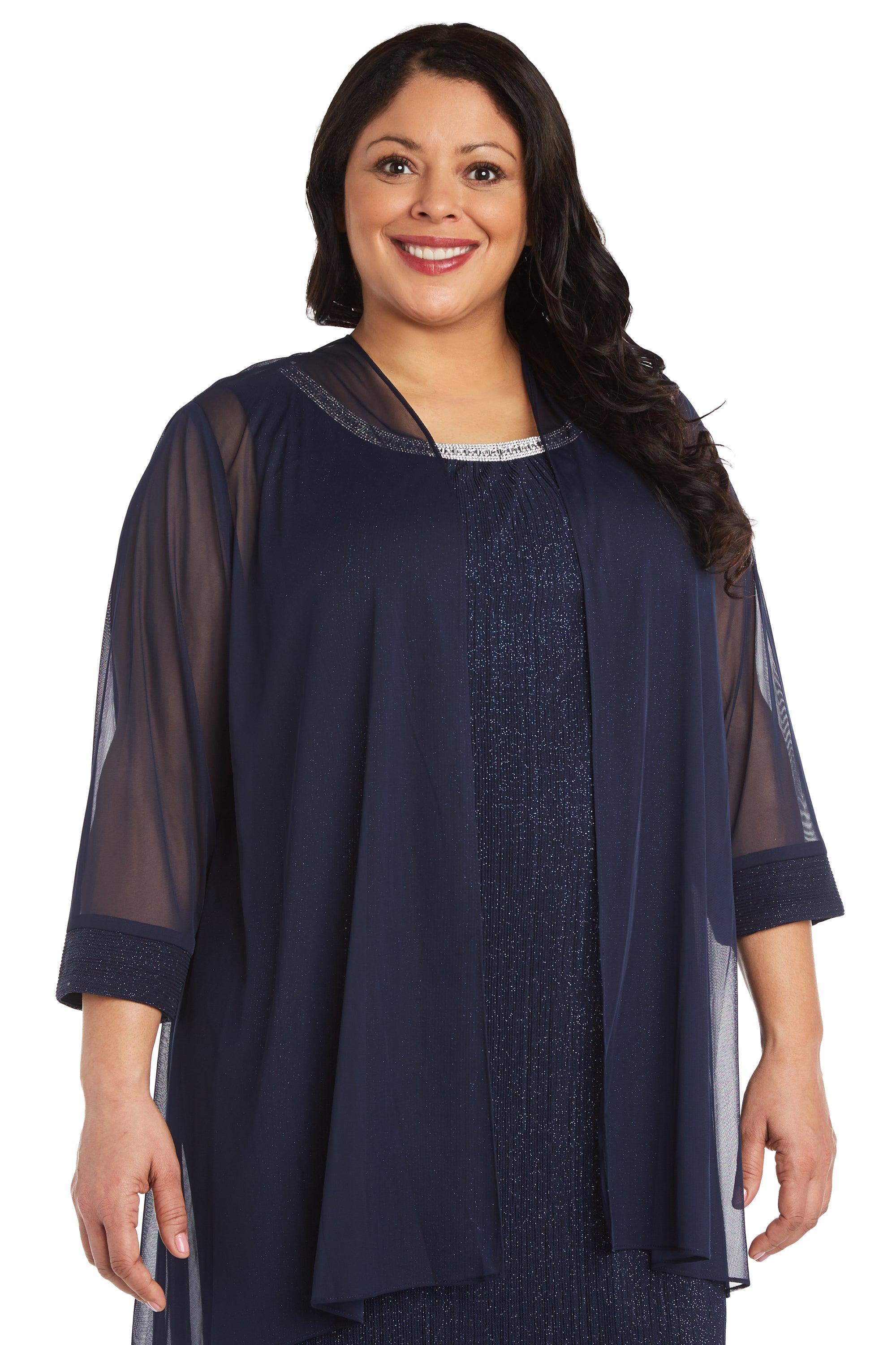 R&M Richards Short Plus Size Dress 2583W - The Dress Outlet