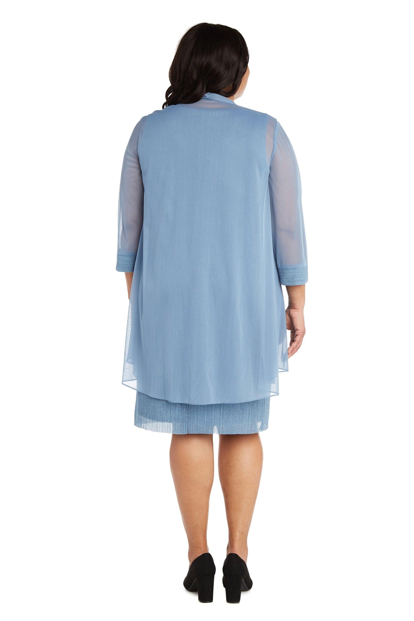 R&M Richards Short Plus Size Dress 2583W - The Dress Outlet