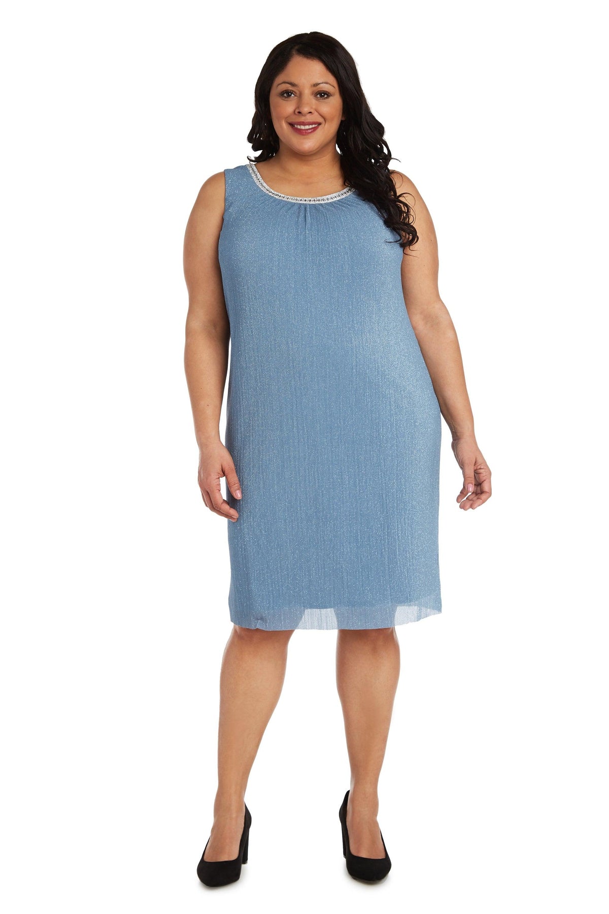 R&M Richards Short Plus Size Dress 2583W - The Dress Outlet
