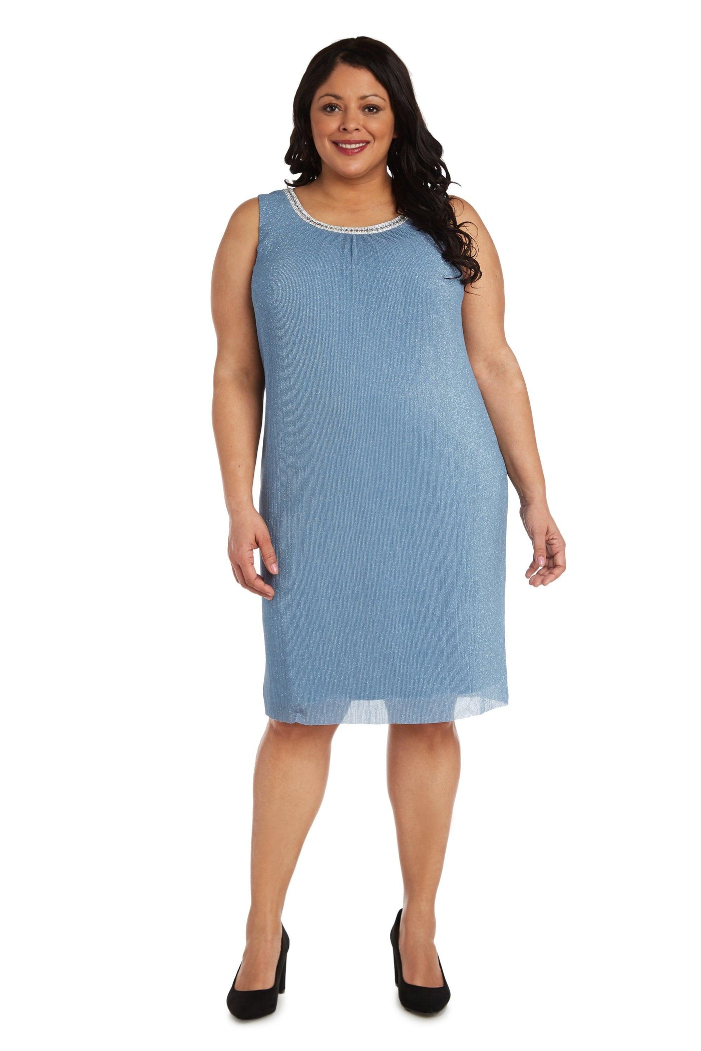 R&M Richards Short Plus Size Dress 2583W - The Dress Outlet
