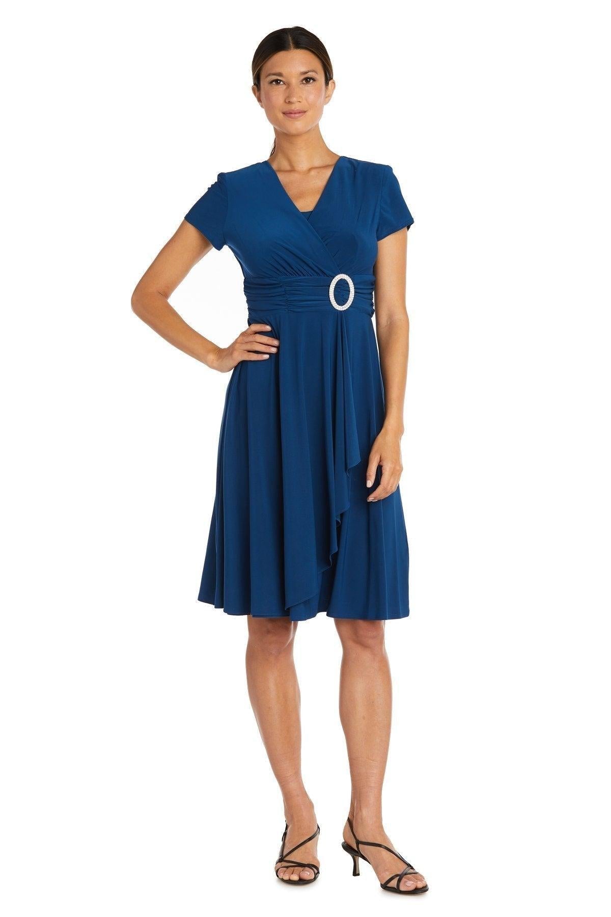 R&M Richards Short Plus Size Dress 1149W - The Dress Outlet