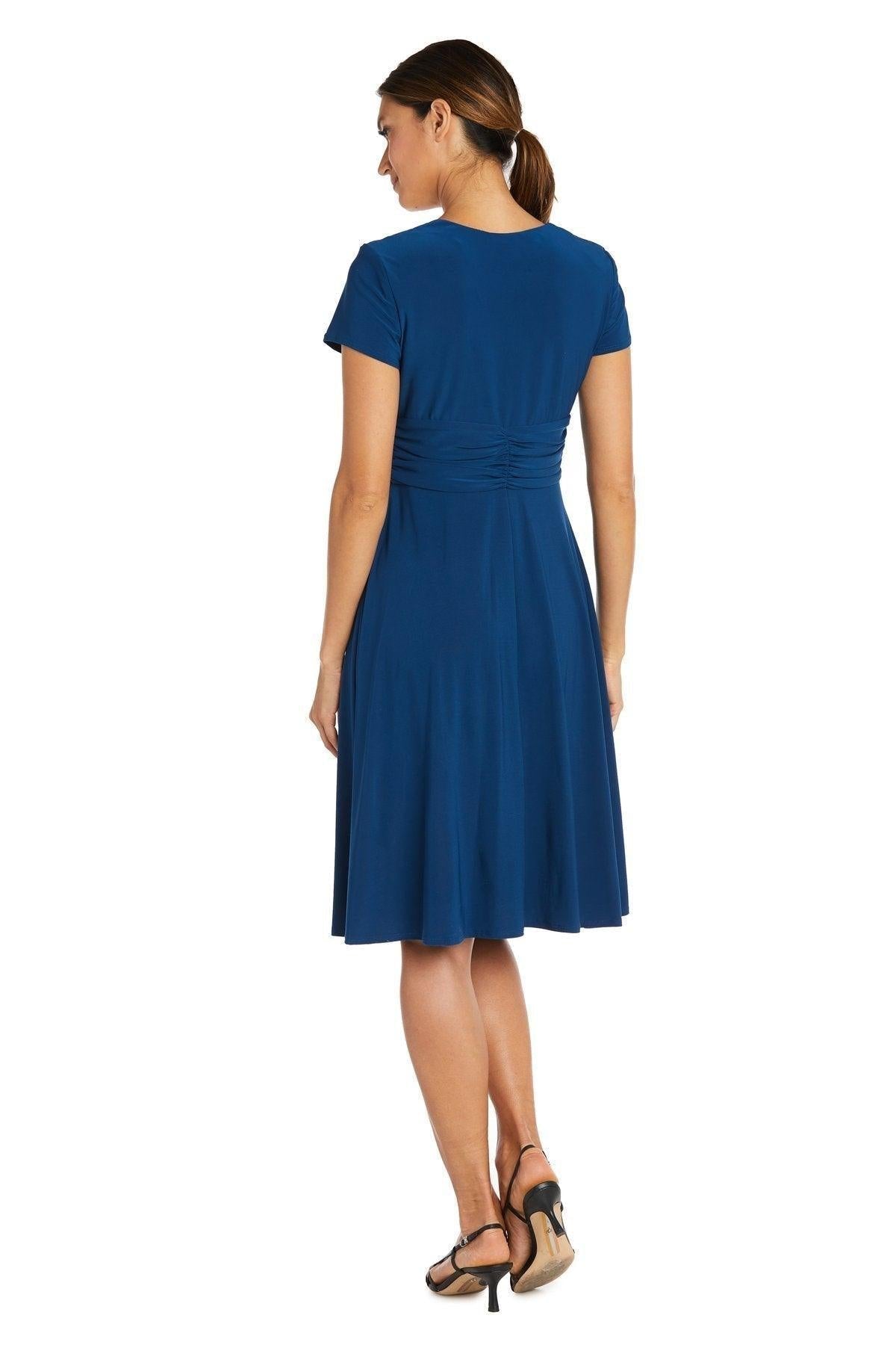 R&M Richards Short Plus Size Dress 1149W - The Dress Outlet
