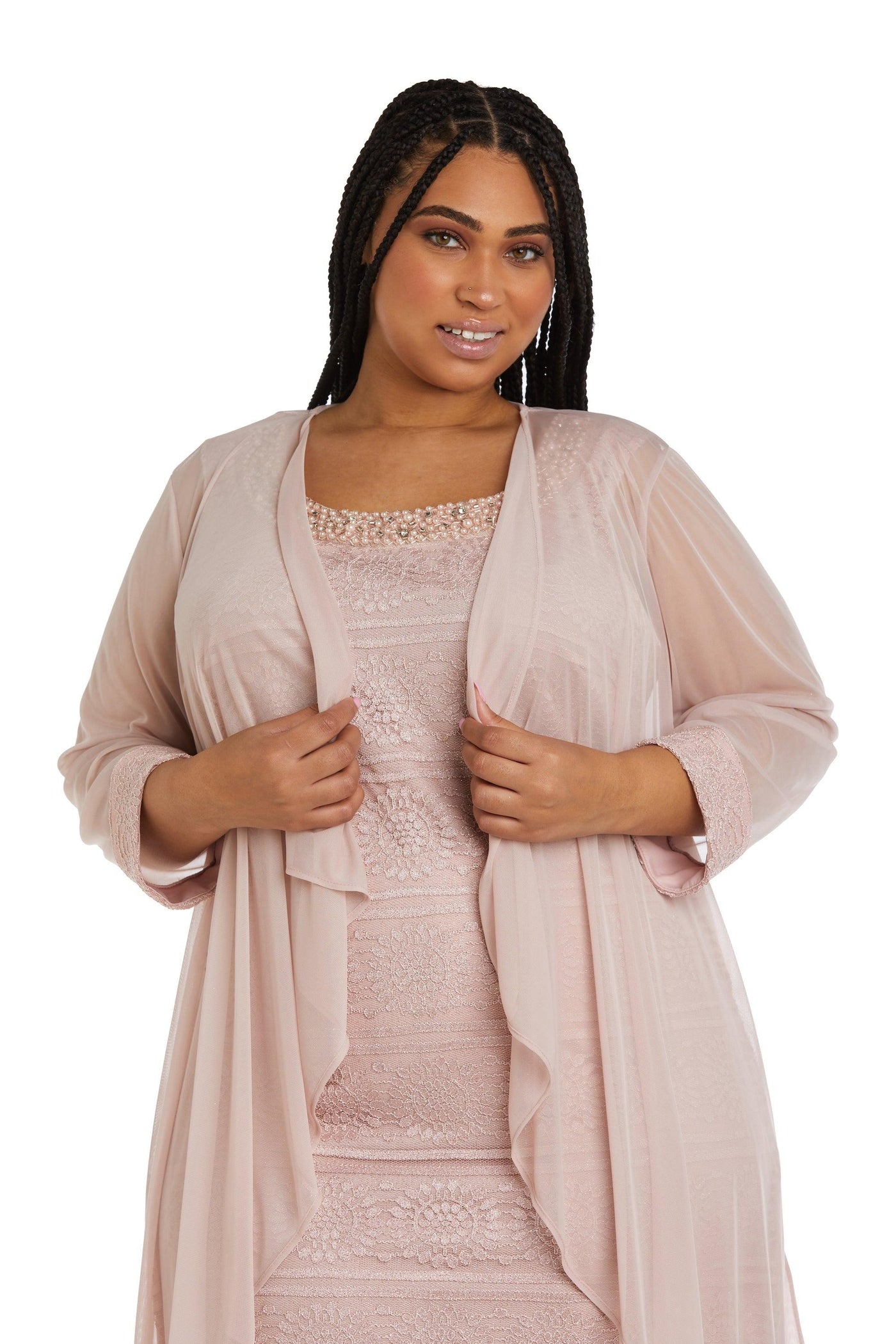 R&M Richards Short Plus Size Jacker Dress 5558W - The Dress Outlet