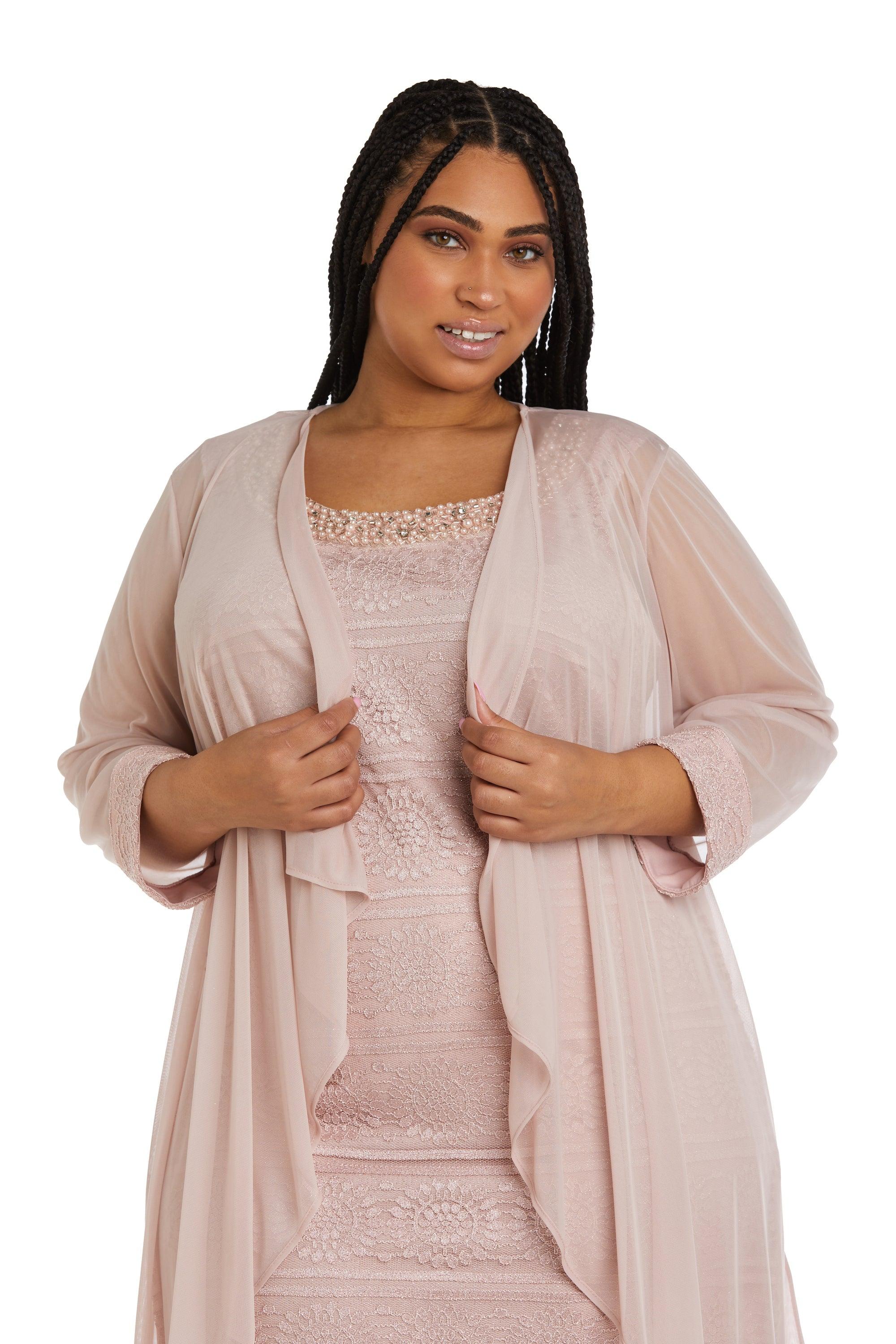 R&M Richards Short Plus Size Jacker Dress 5558W - The Dress Outlet