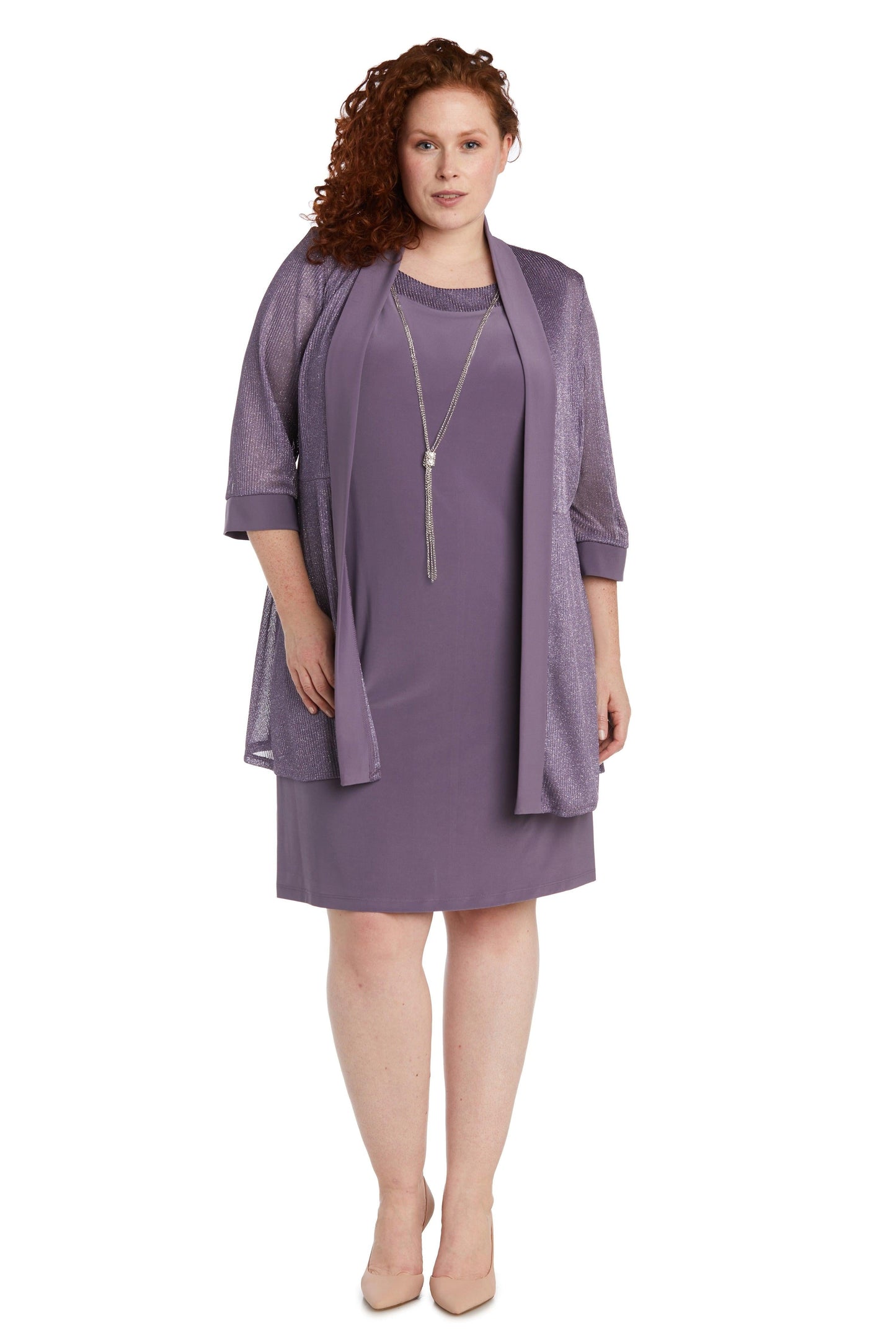 R&M Richards Short Plus Size Jacket Dress 1873W - The Dress Outlet