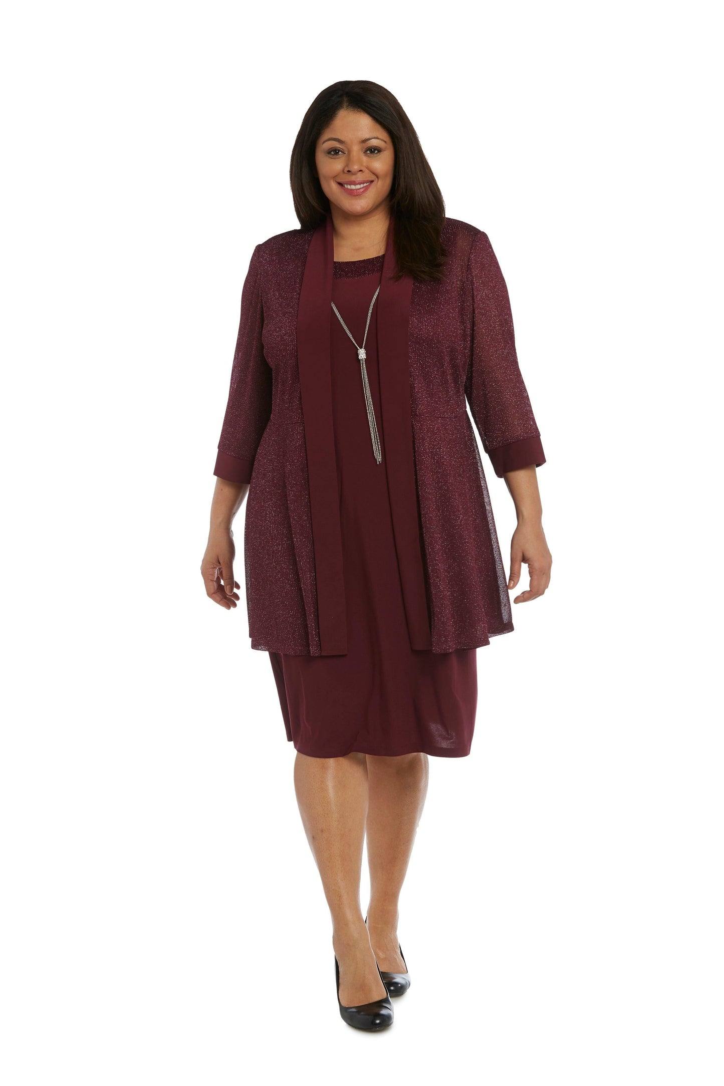 R&M Richards Short Plus Size Jacket Dress 1873W - The Dress Outlet