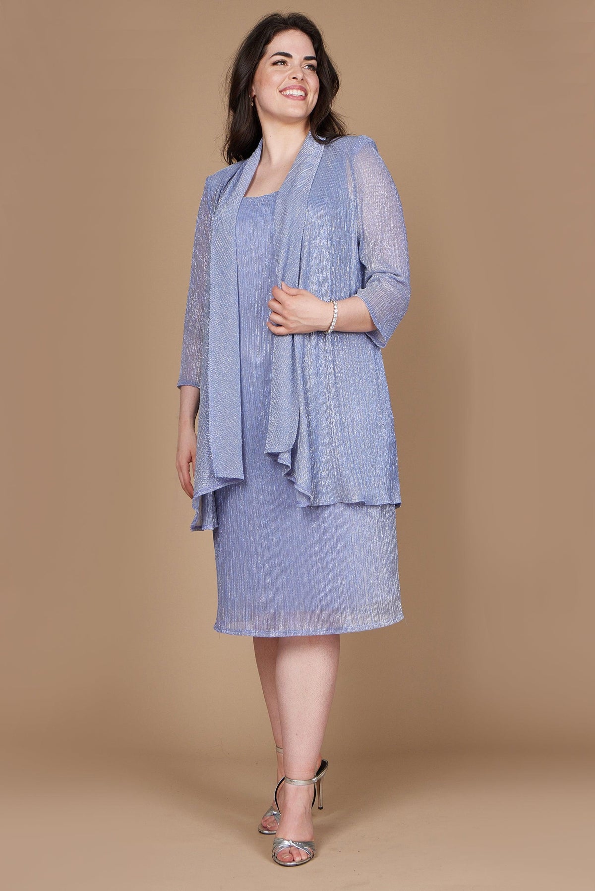 R&M Richards Short Plus Size Jacket Dress 5191W - The Dress Outlet