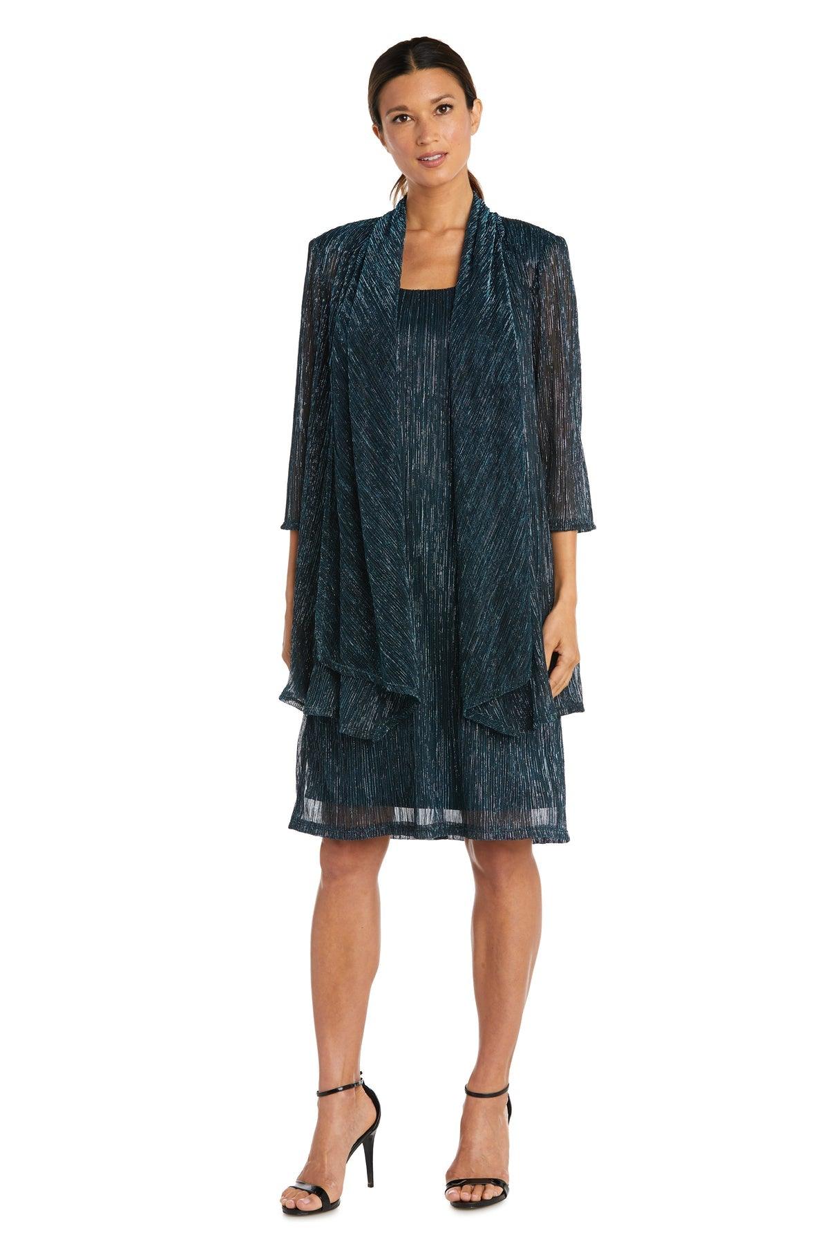 R&M Richards Short Plus Size Jacket Dress 5191W - The Dress Outlet