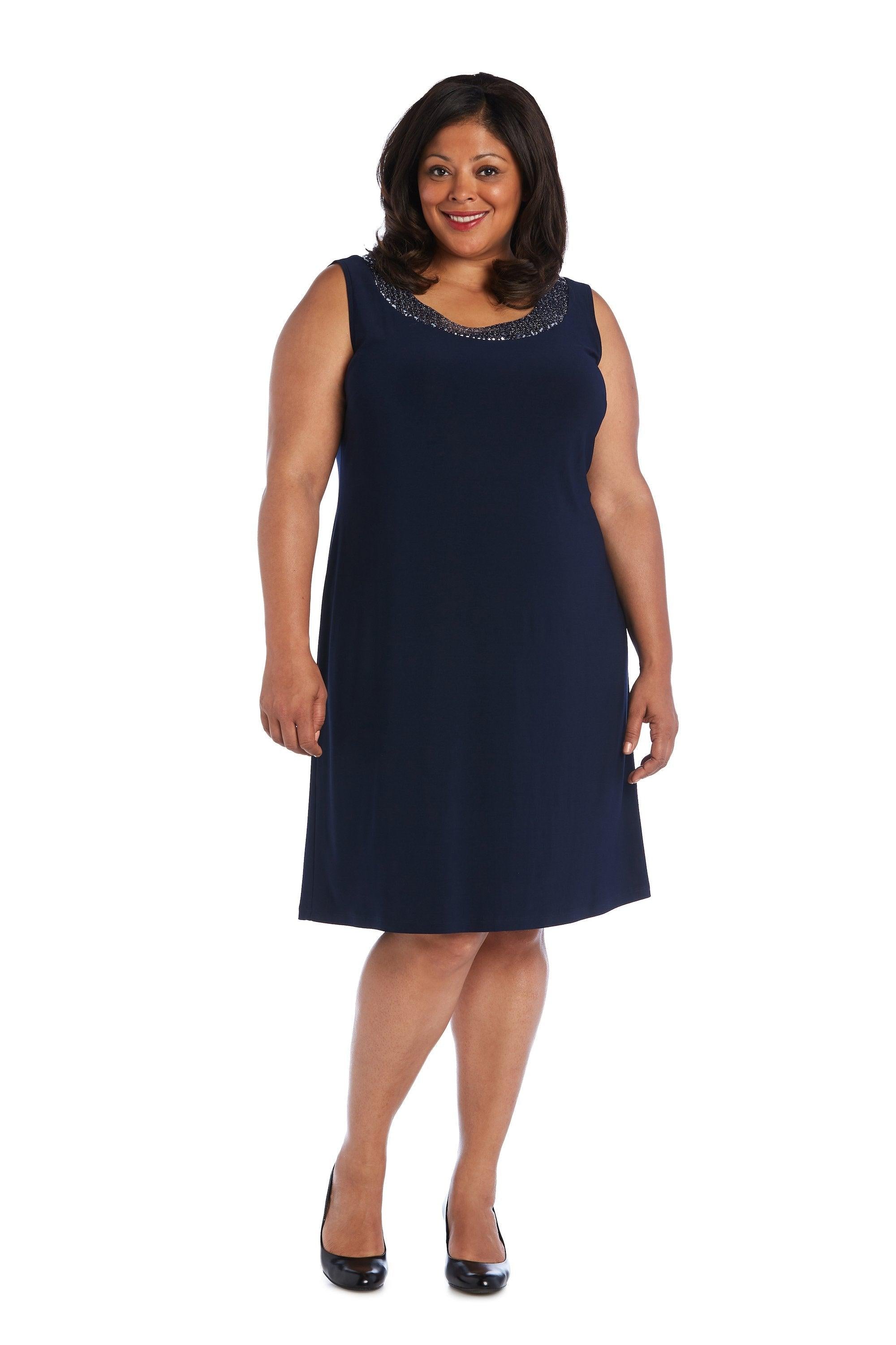 R&M Richards Short Plus Size Jacket Dress 5327W - The Dress Outlet