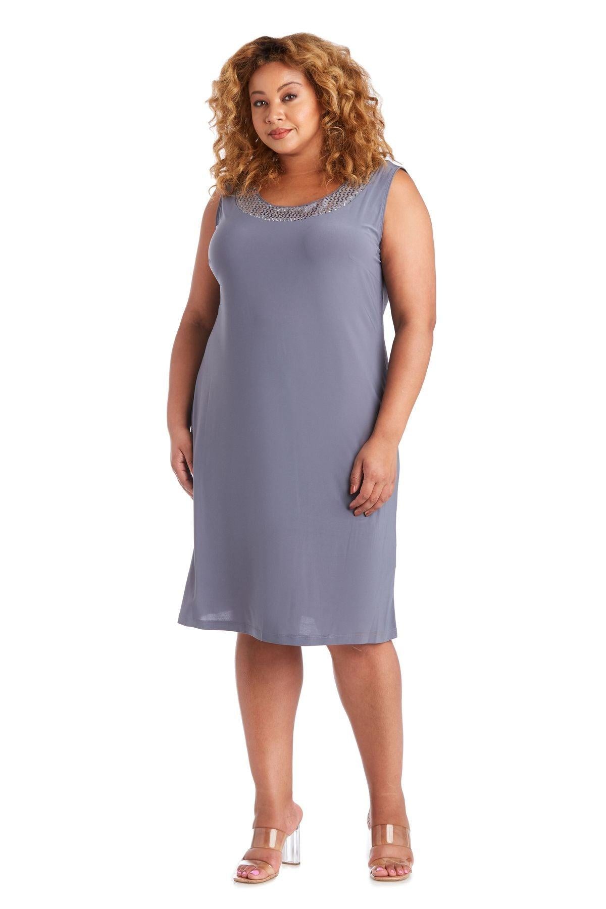 R&M Richards Short Plus Size Jacket Dress 5327W - The Dress Outlet