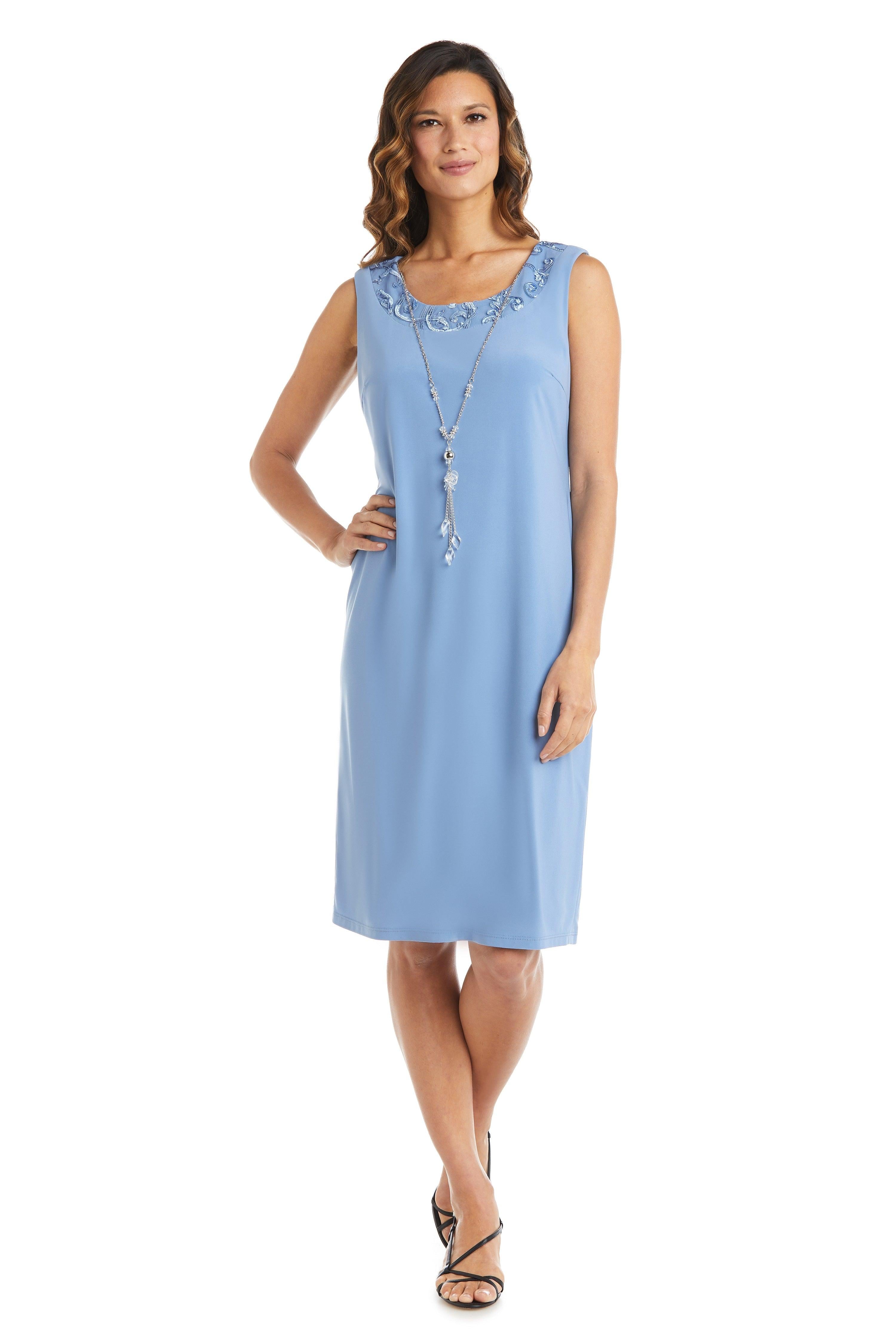 R&M Richards Short Plus Size Jacket Dress 7077W - The Dress Outlet
