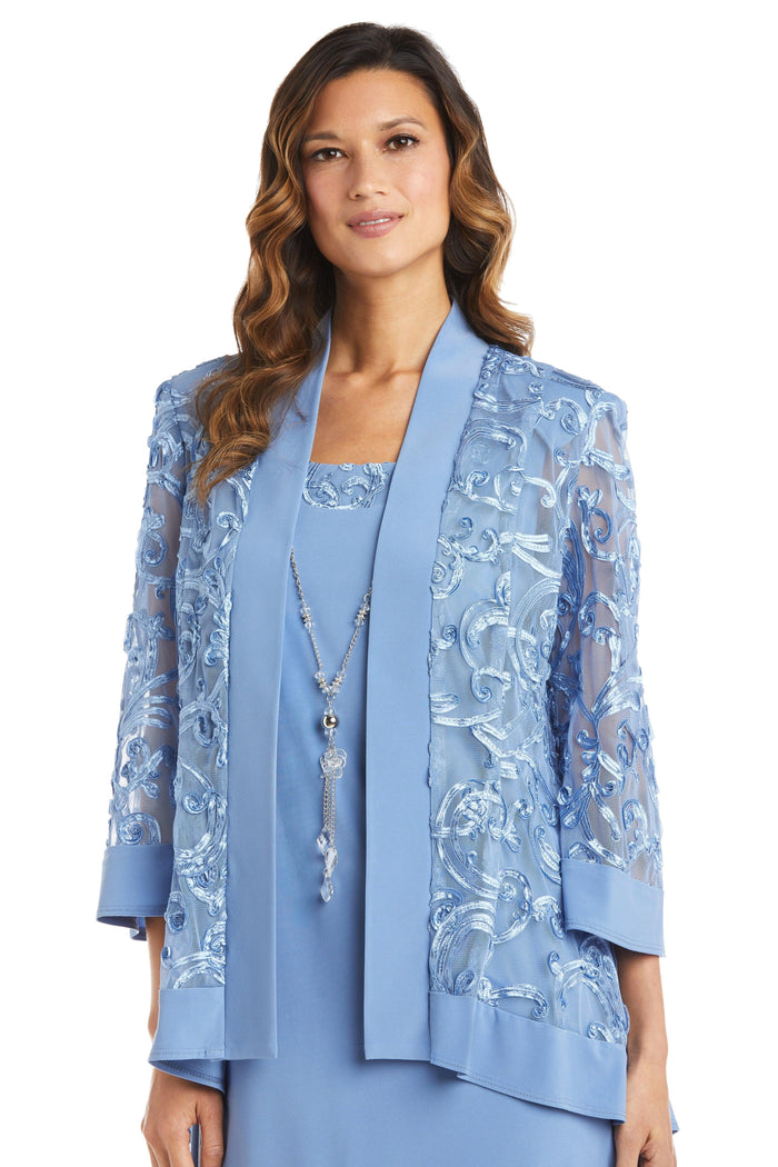 R&M Richards Short Plus Size Jacket Dress 7077W - The Dress Outlet