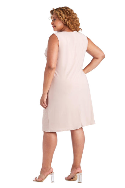 R&M Richards Short Plus Size Jacket Dress 7077W - The Dress Outlet
