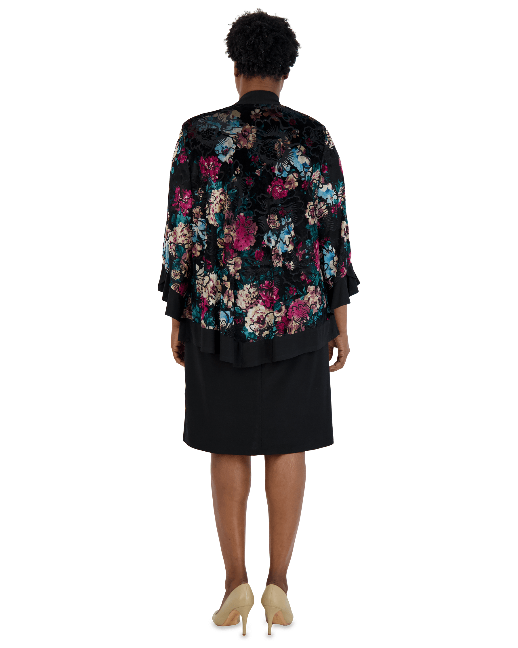 R&M Richards Short Plus Size Jacket Dress 7584W - The Dress Outlet