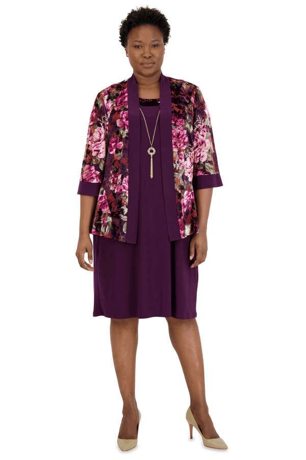Short Plus Size Dress Jacket R&M Richards 7679W