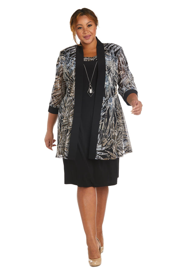 Short Plus Size Dress Jacket R&M Richards 7953W