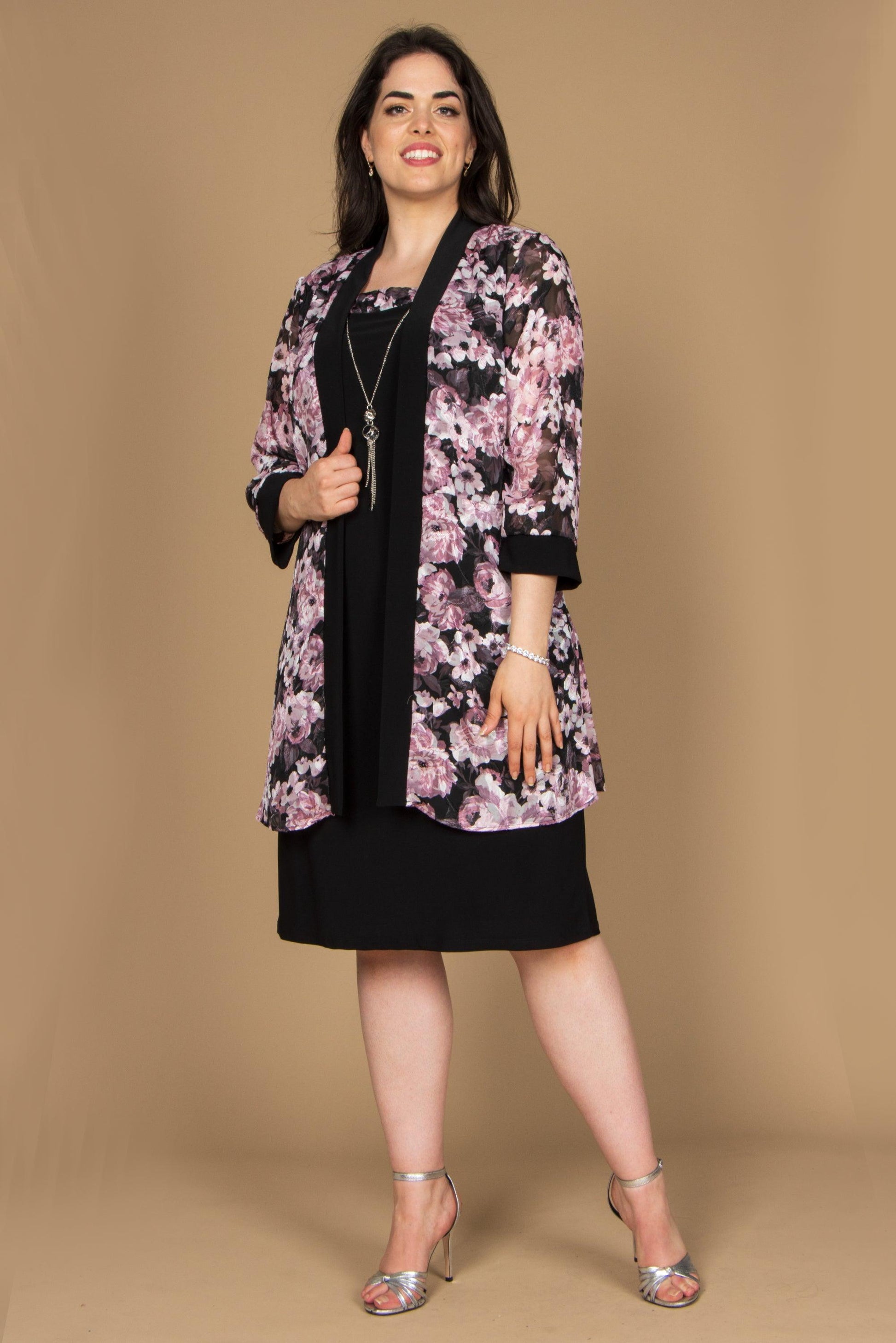 R&M Richards 7959W Short Plus Size Jacket Dress