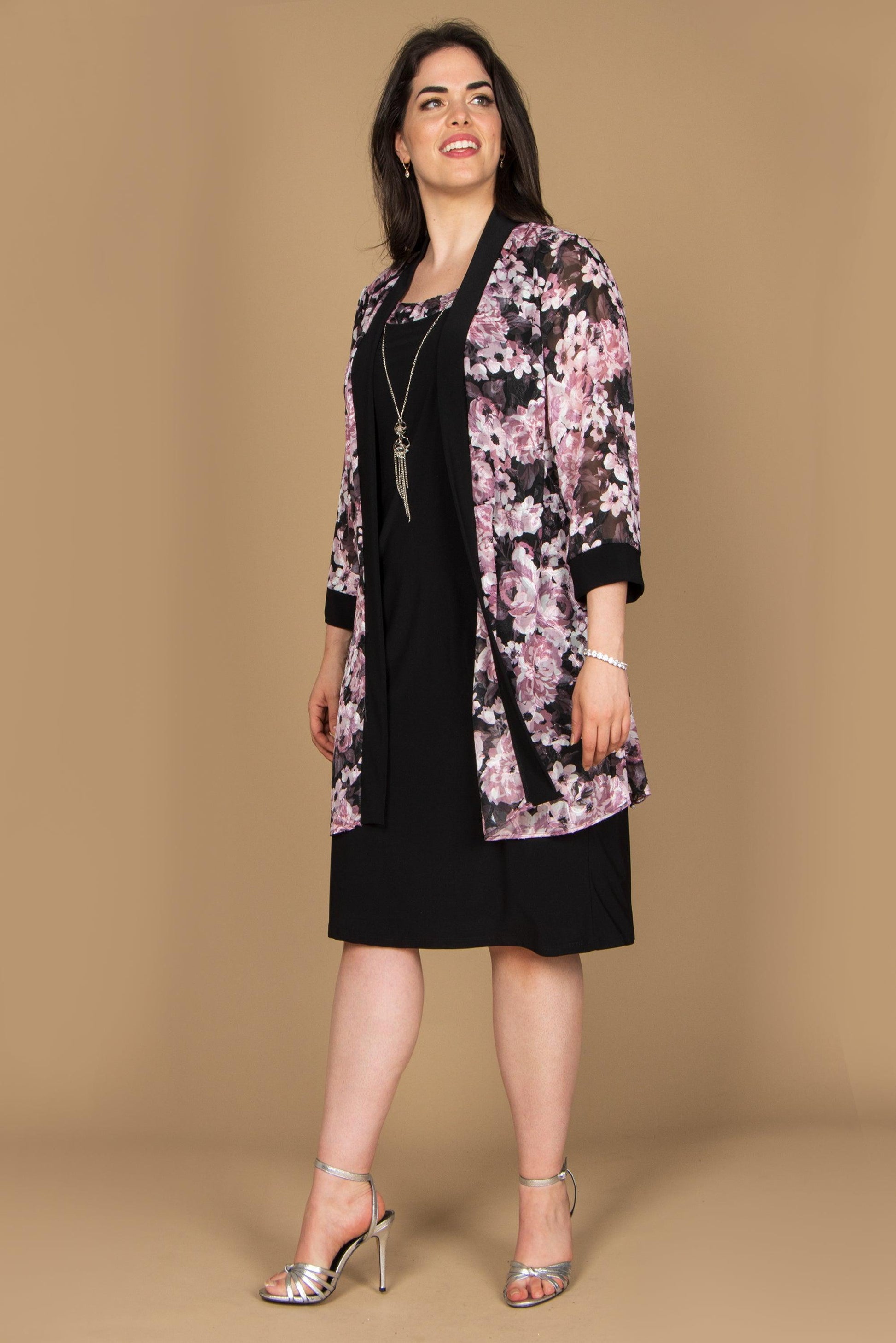 R&M Richards 7959W Short Plus Size Jacket Dress
