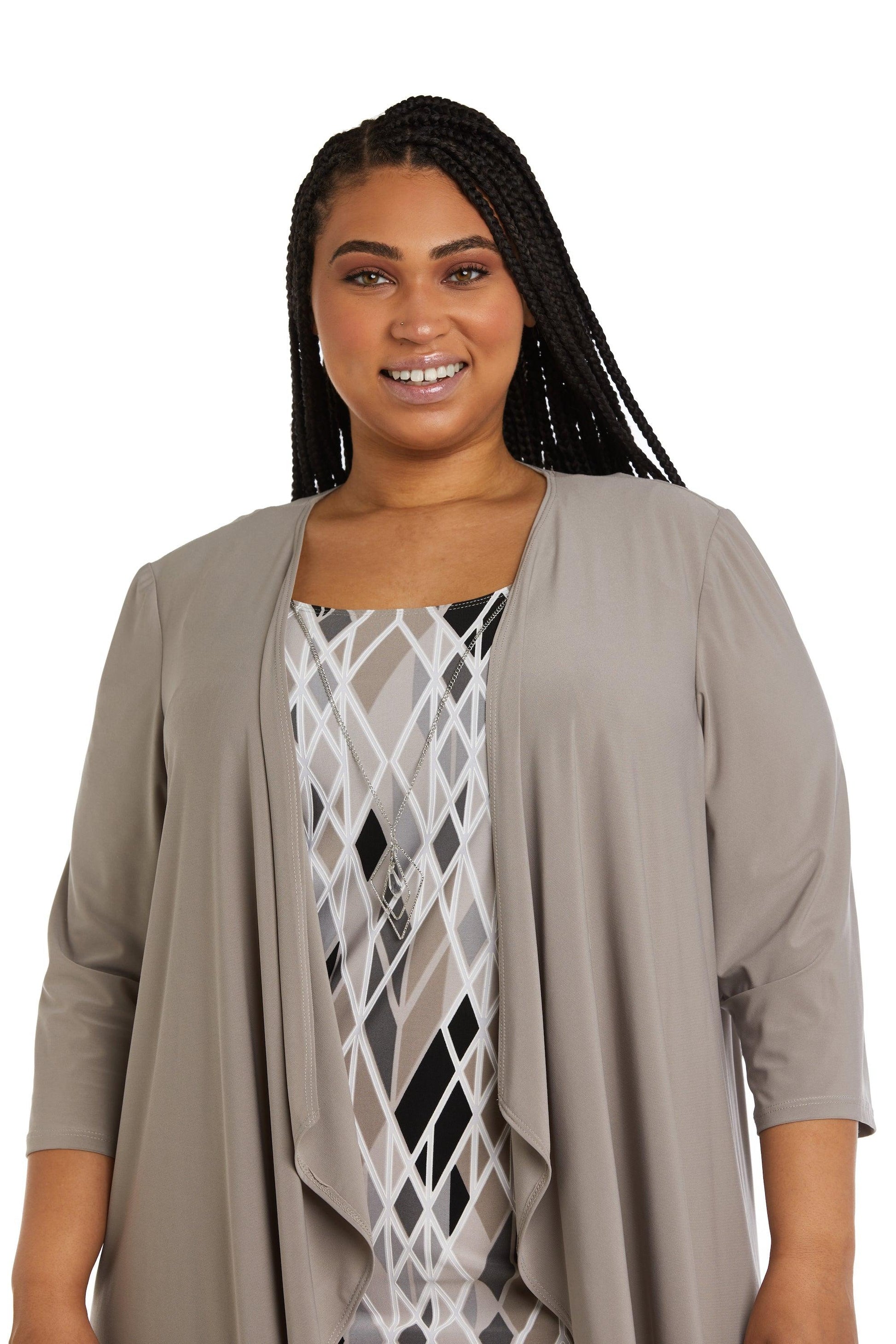 R&M Richards 7987W Short Plus Size Jacket Dress