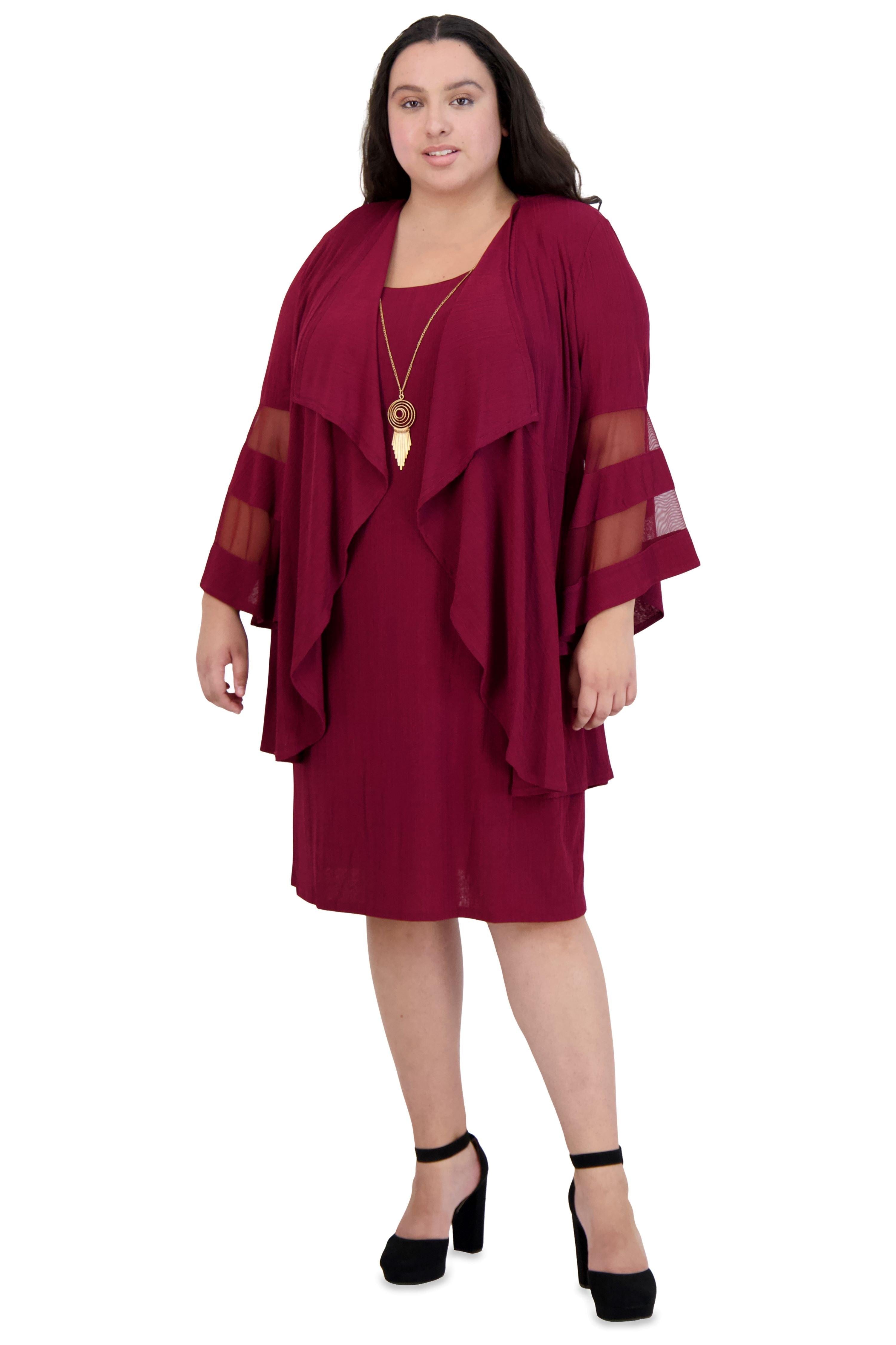 R&M Richards Short Plus Size Jacket Dress 7994W - The Dress Outlet