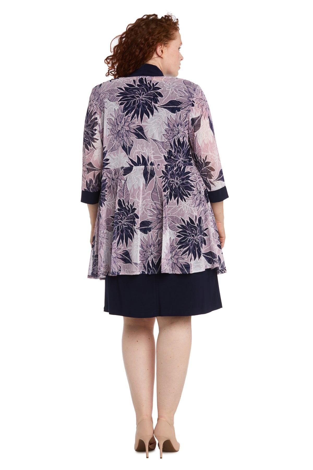 R&M Richards Short Plus Size Jacket Dress 9003W - The Dress Outlet