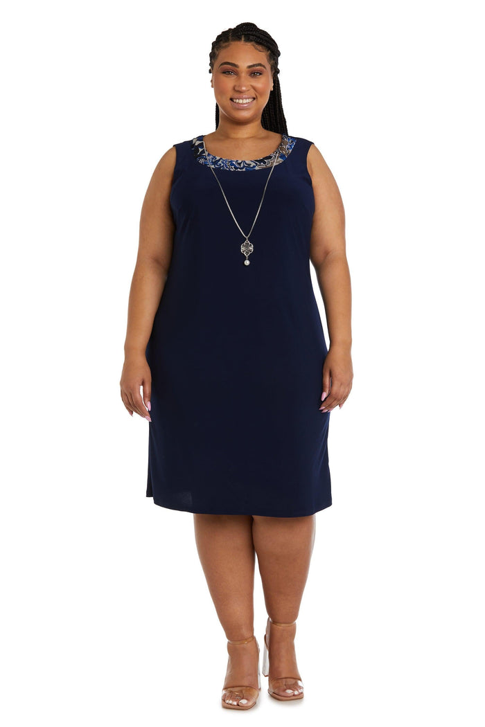 R&M Richards Short Plus Size Jacket Dress 9023W - The Dress Outlet