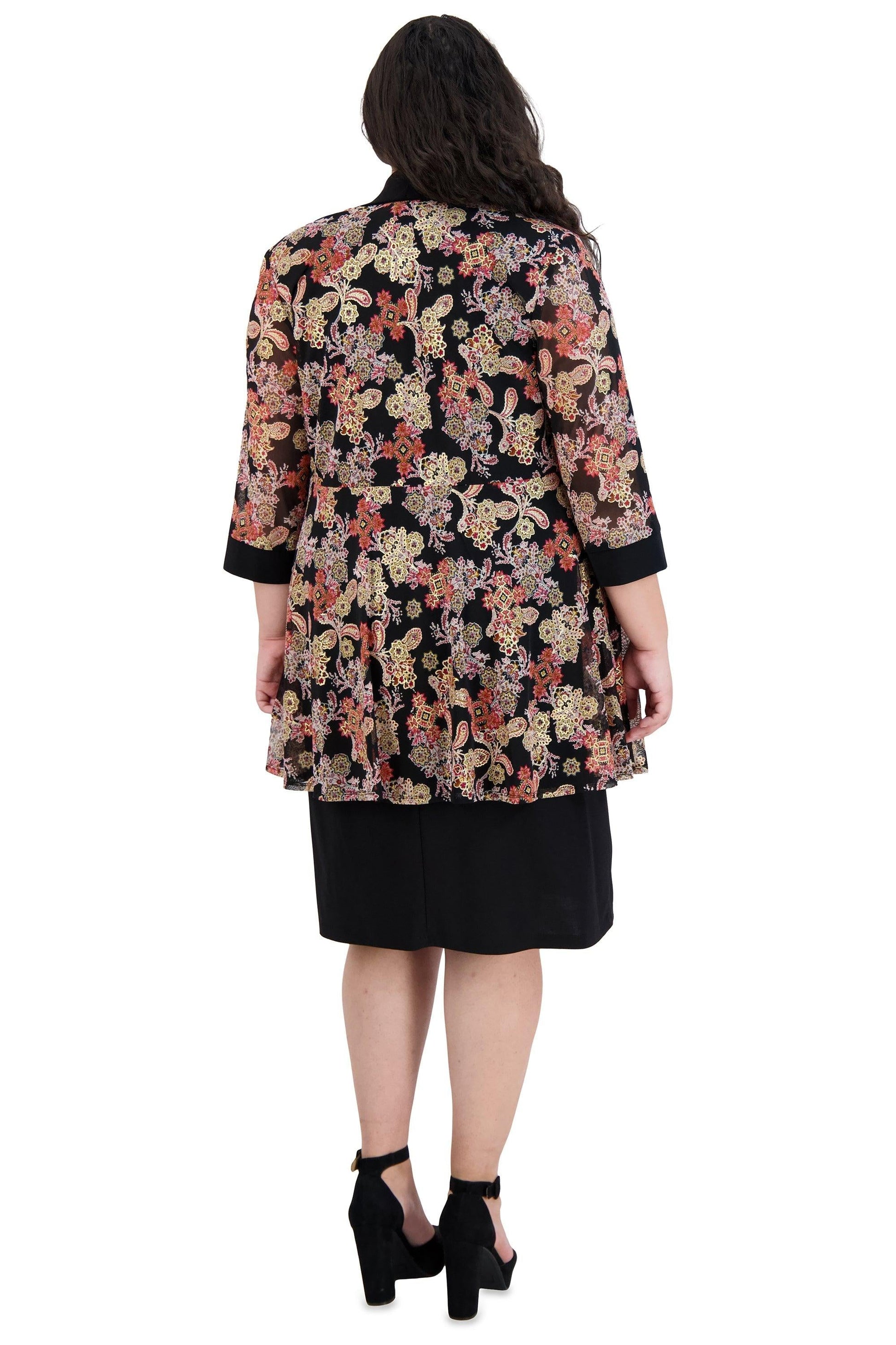R&M Richards 9043W Short Plus Size Jacket Dress