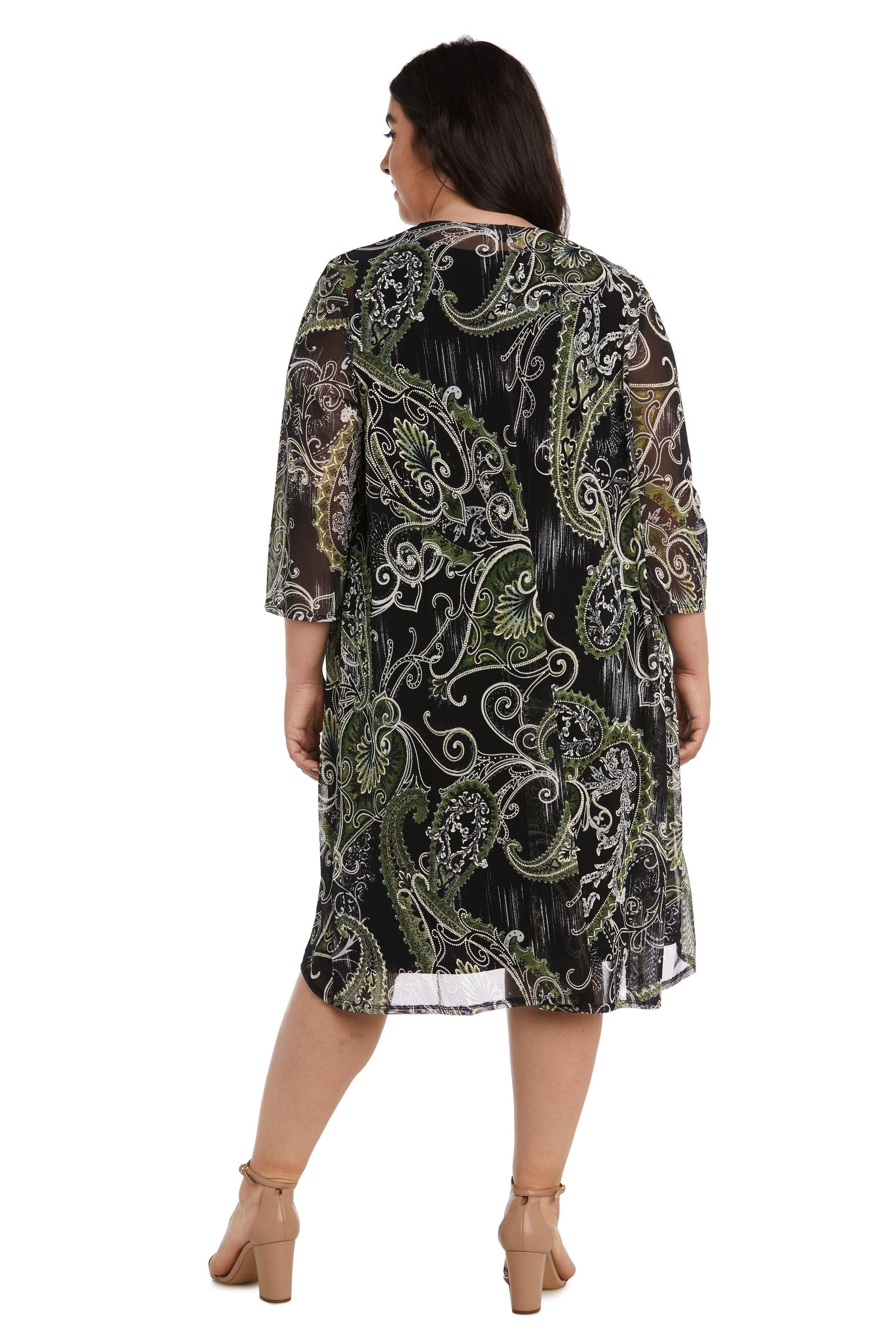 R&M Richards 9187W Short Plus Size Jacket Dress