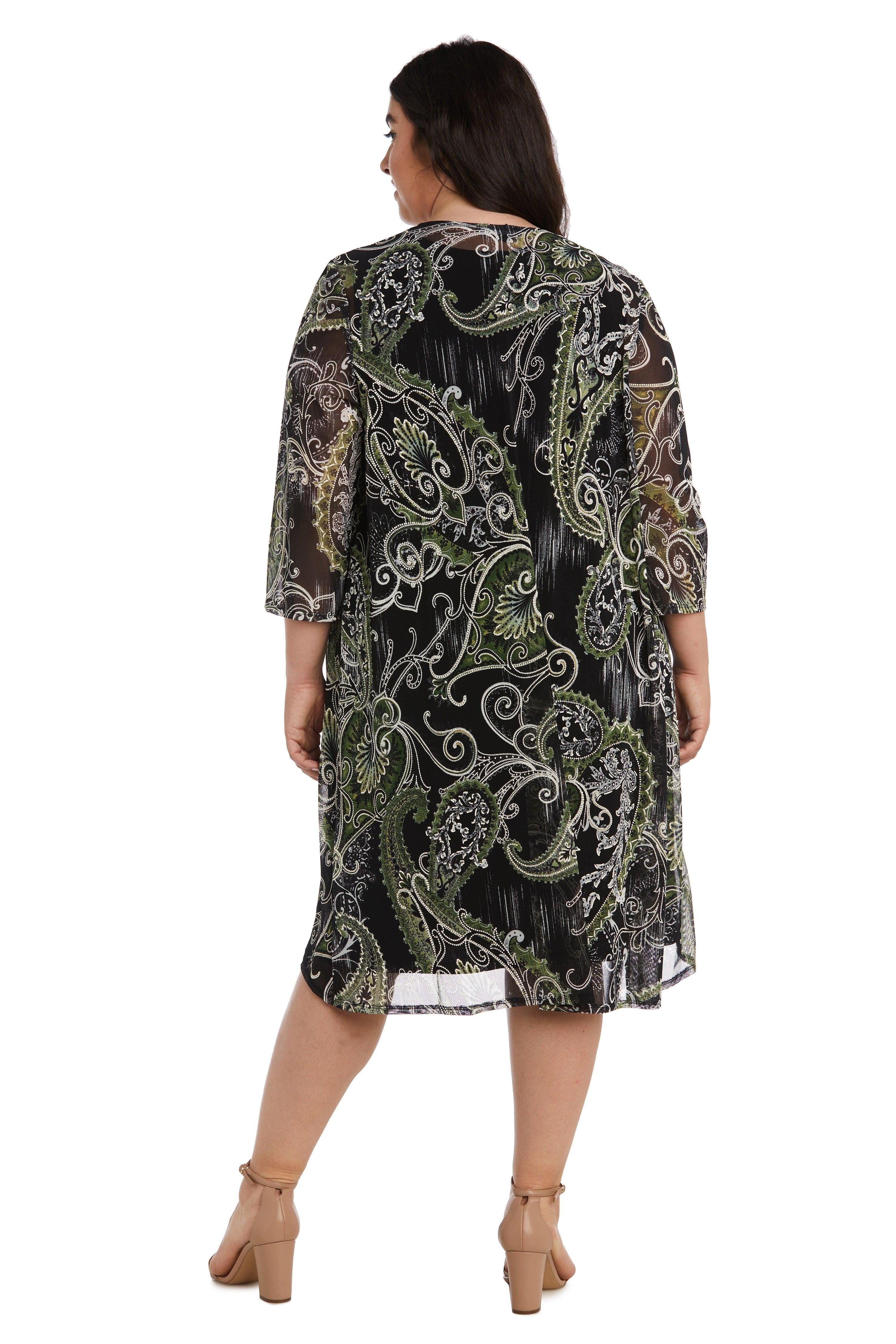 R&M Richards Short Plus Size Jacket Dress 9187W - The Dress Outlet