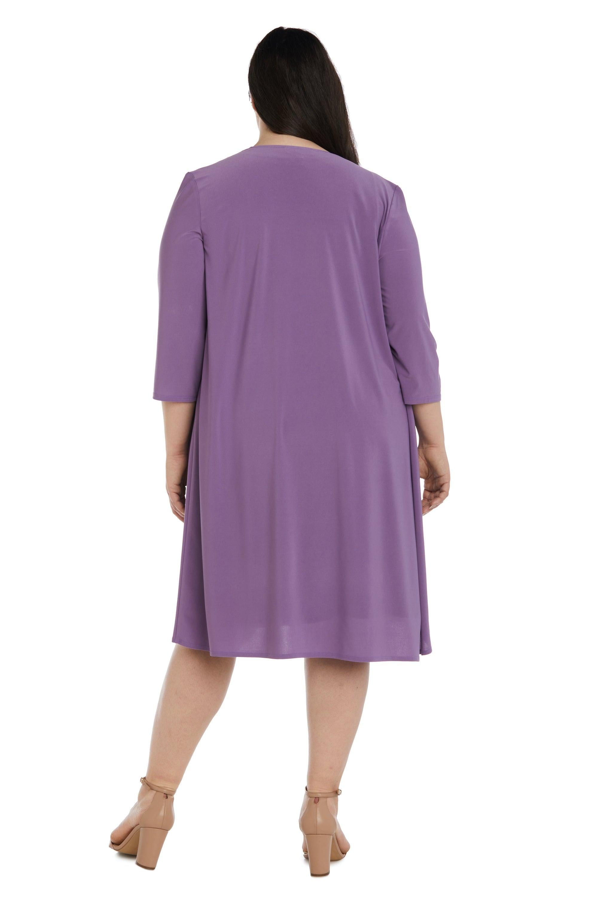 R&M Richards Short Plus Size Jacket Dress 9257W - The Dress Outlet