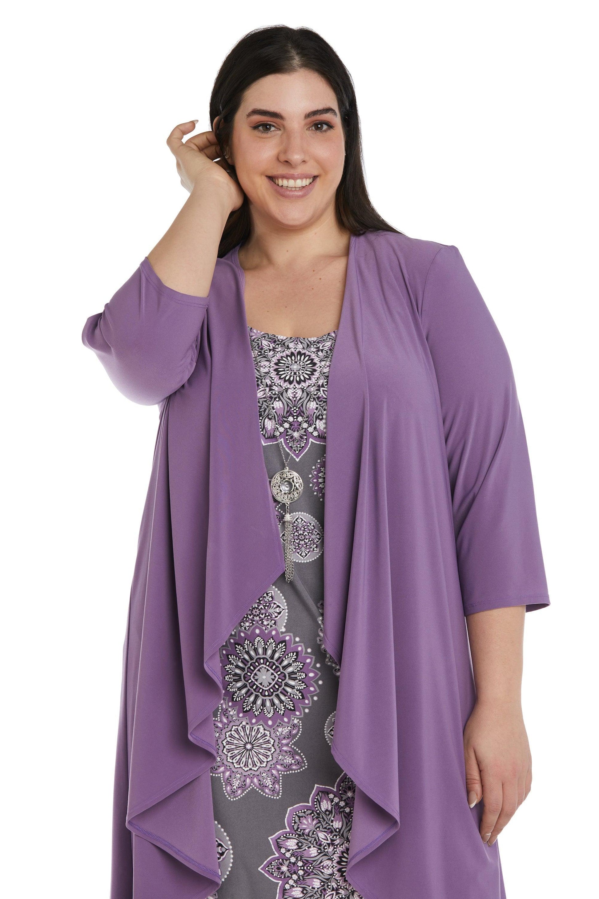 R&M Richards 9257W Short Plus Size Jacket Dress